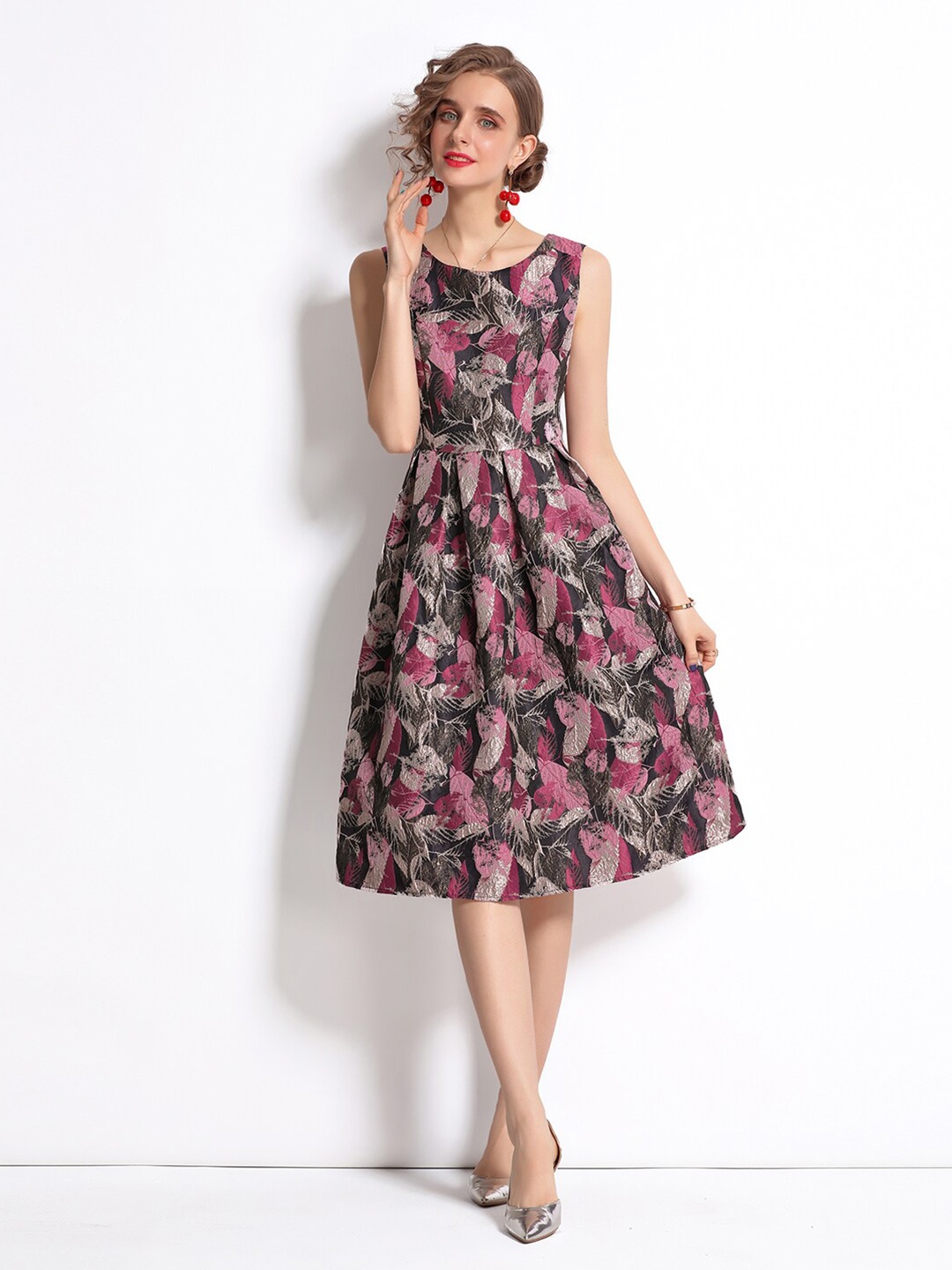 

JC Collection Multicoloured Floral Dress, Multi