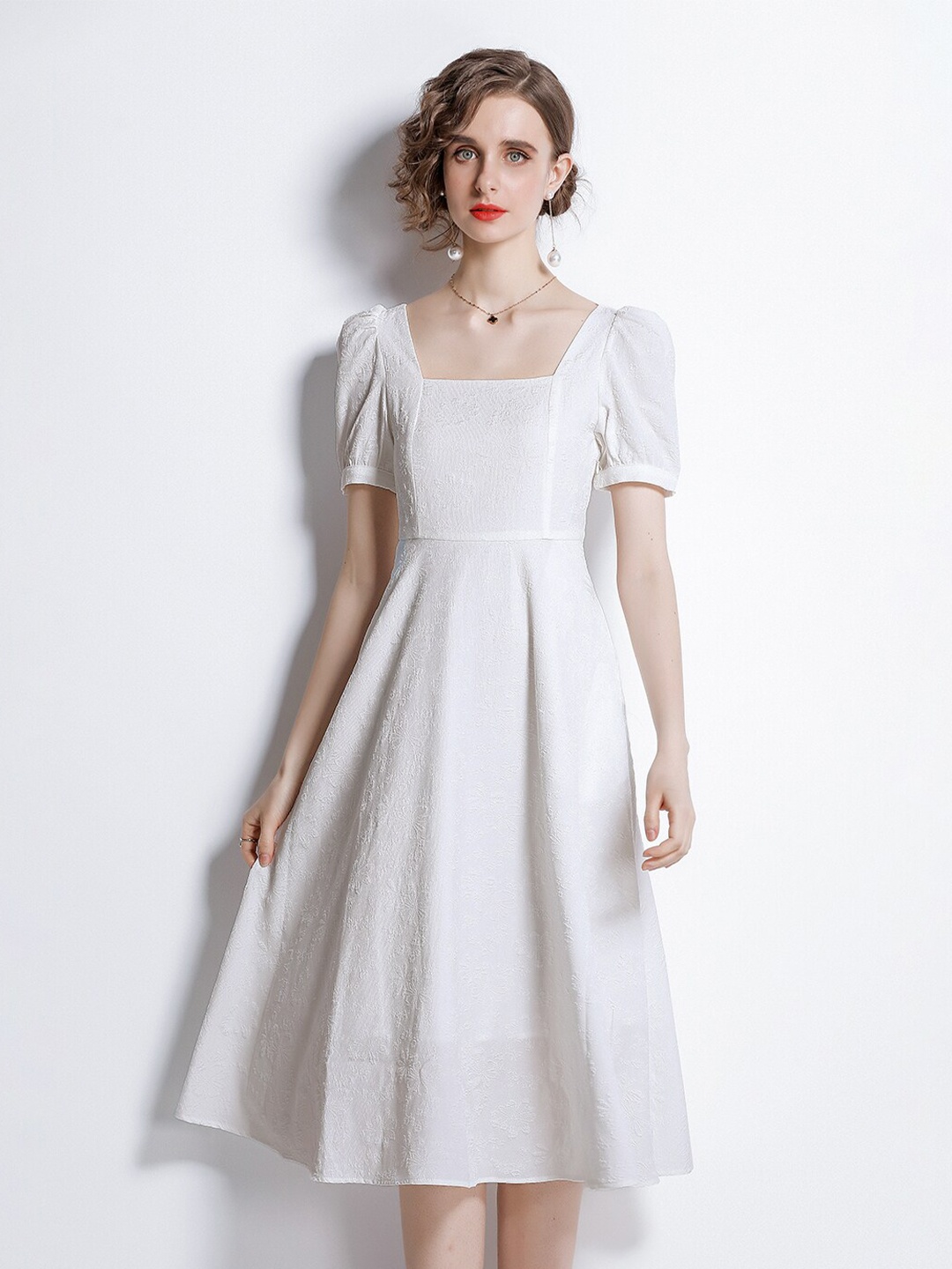 

JC Collection WOMEN White Midi Dress