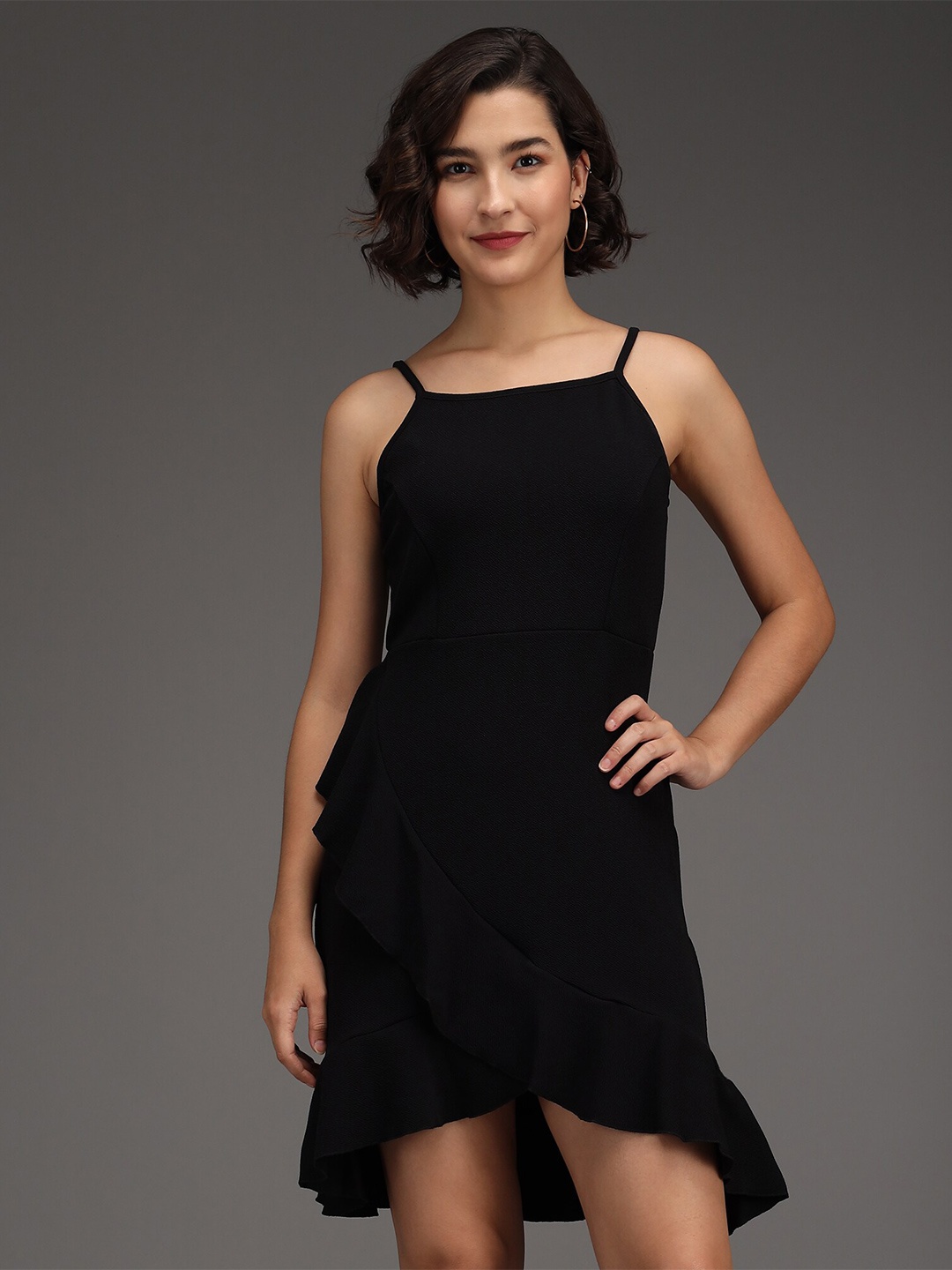 

ADDYVERO Black Sheath Dress