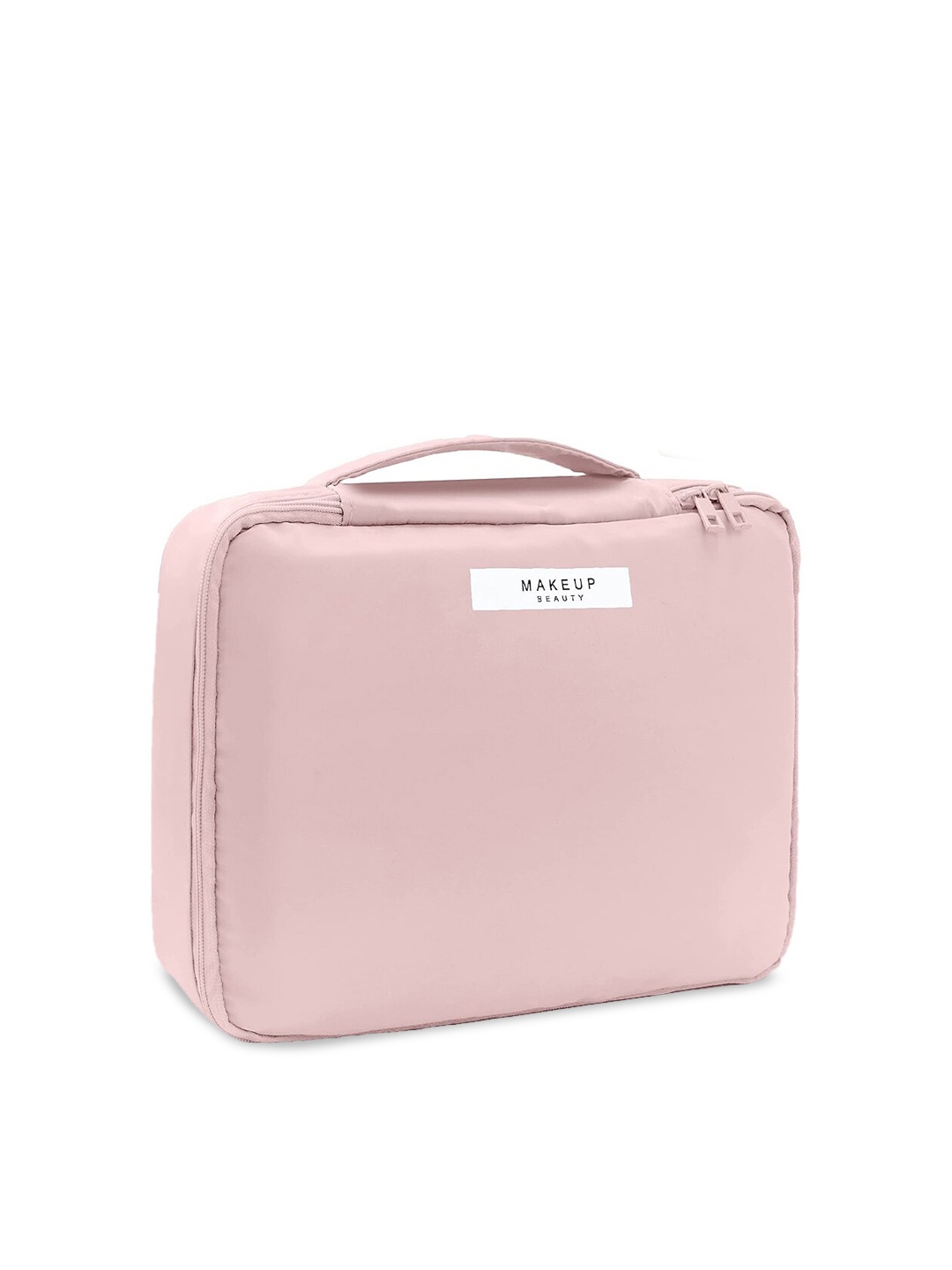 

Queue Set Of 2 Pink Solid Makeup Pouches