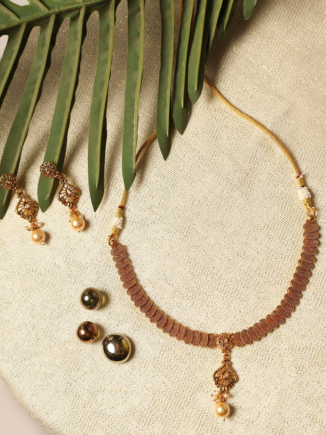 

Jazz and Sizzle Gold-Plated & Beaded Jewellery Set