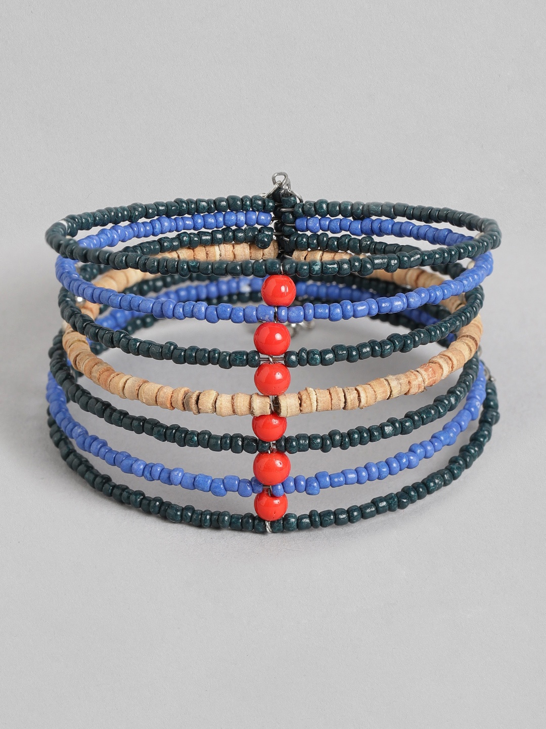 

RICHEERA Women Blue & Teal Multistrand Bracelet