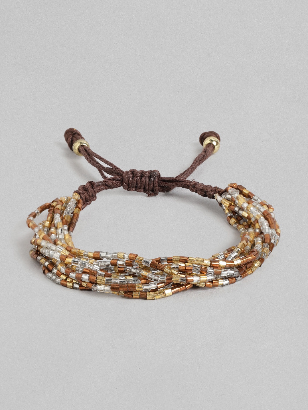 

RICHEERA Women Gold-Toned & Silver-Toned Multistrand Bracelet
