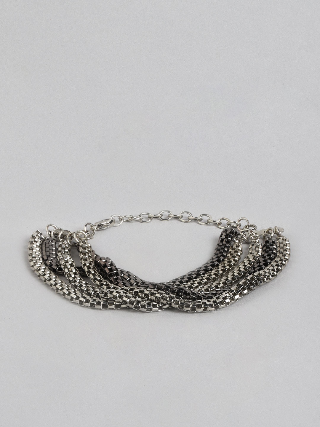 

RICHEERA Women Silver-Toned Silver-Plated Multistrand Bracelet