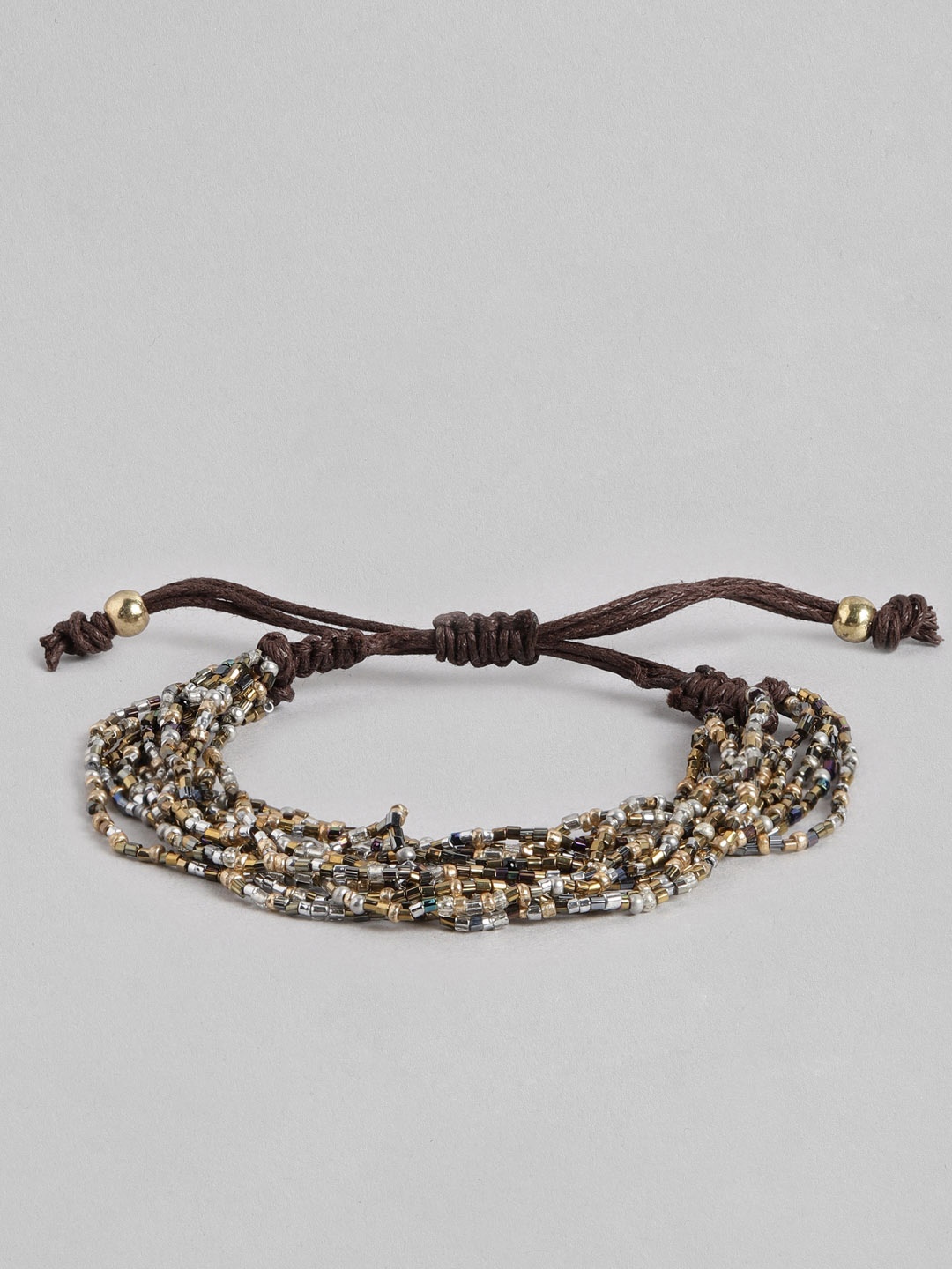 

RICHEERA Women Gold-Toned & Silver-Toned Multistrand Bracelet