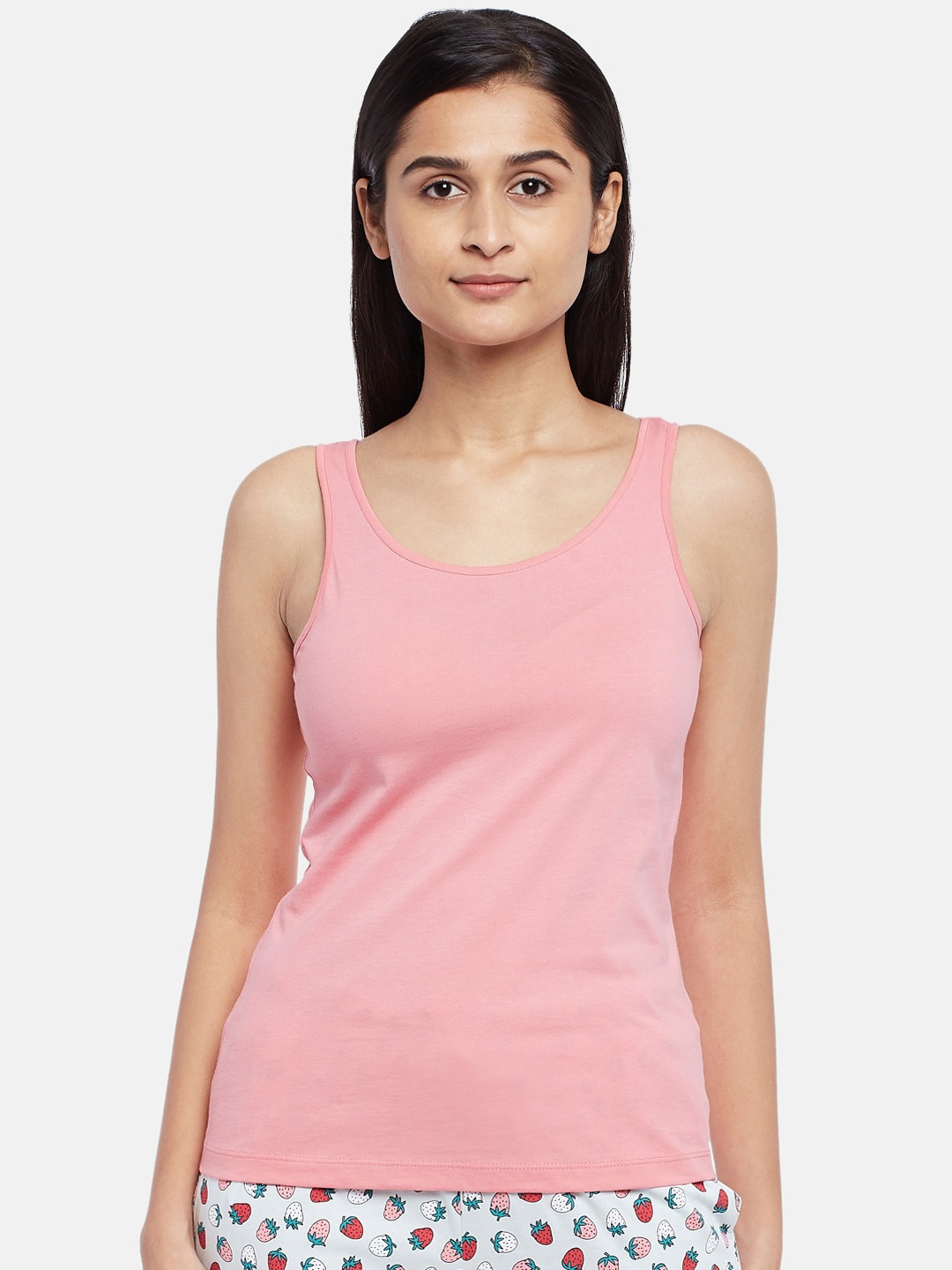 

Dreamz by Pantaloons Women Pink Tank Lounge T-shirt