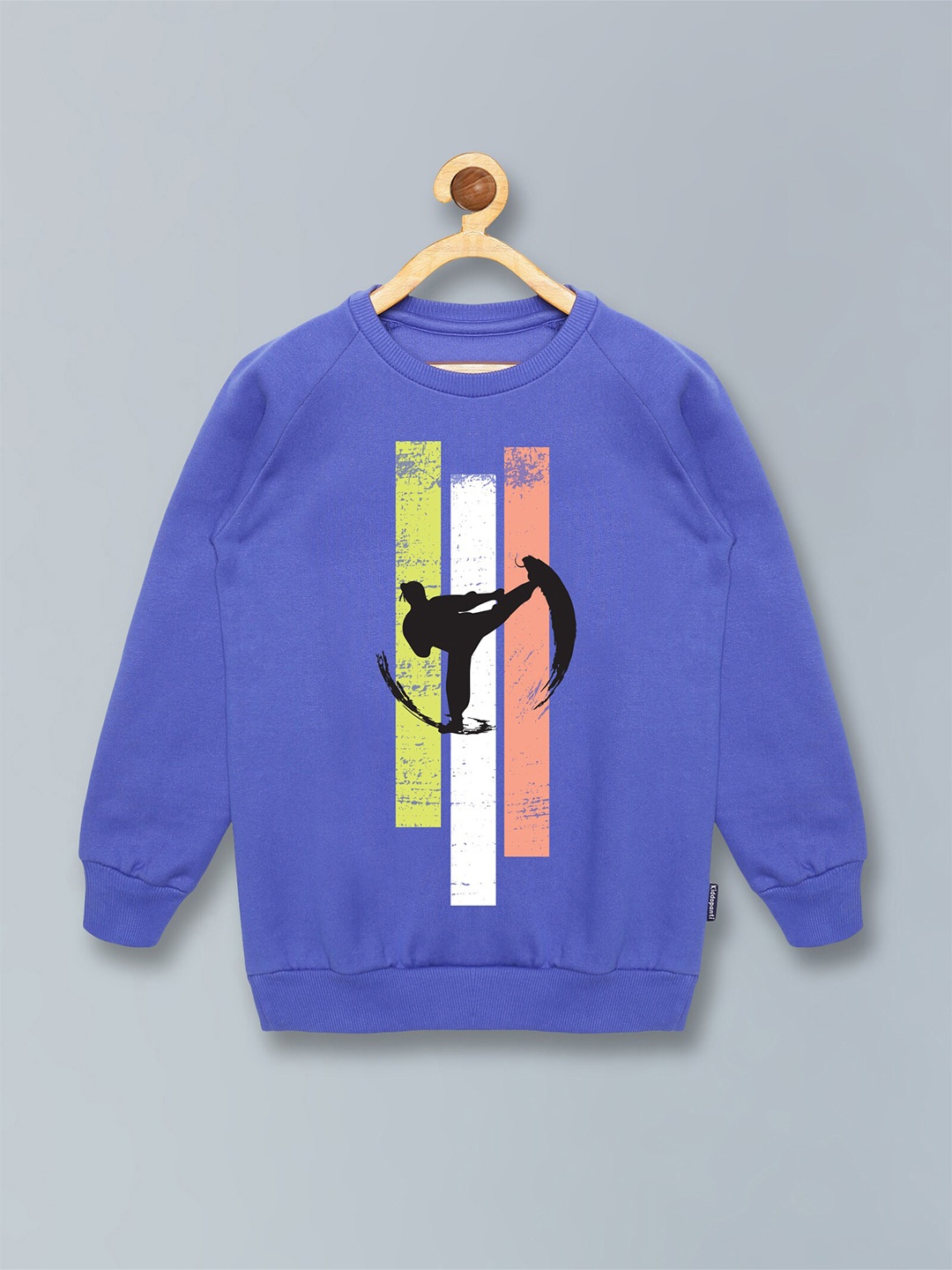 

KiddoPanti Boys Blue Printed Sweatshirt