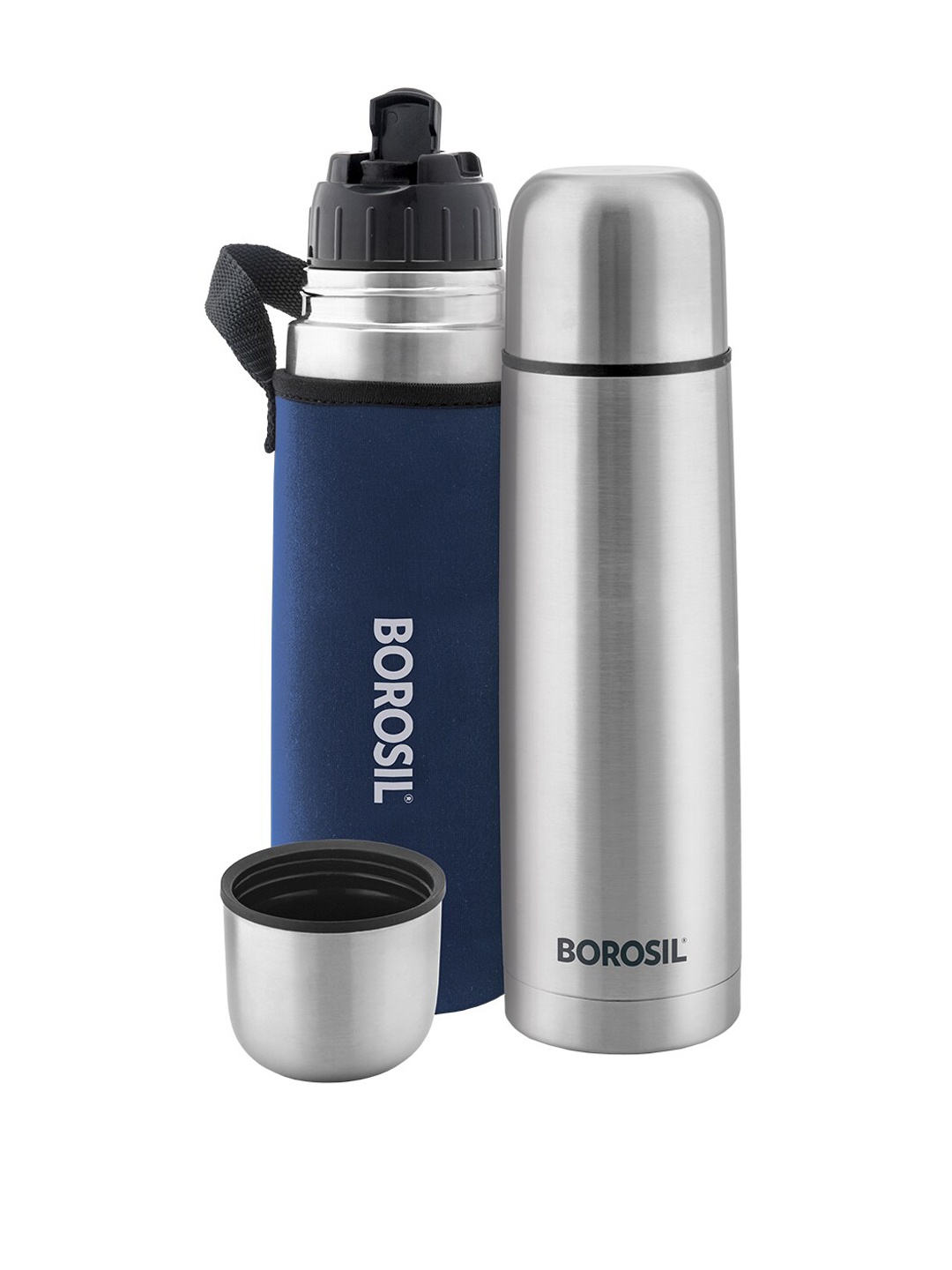 

BOROSIL Steel-Toned Solid Double Wall Vacuum Flask