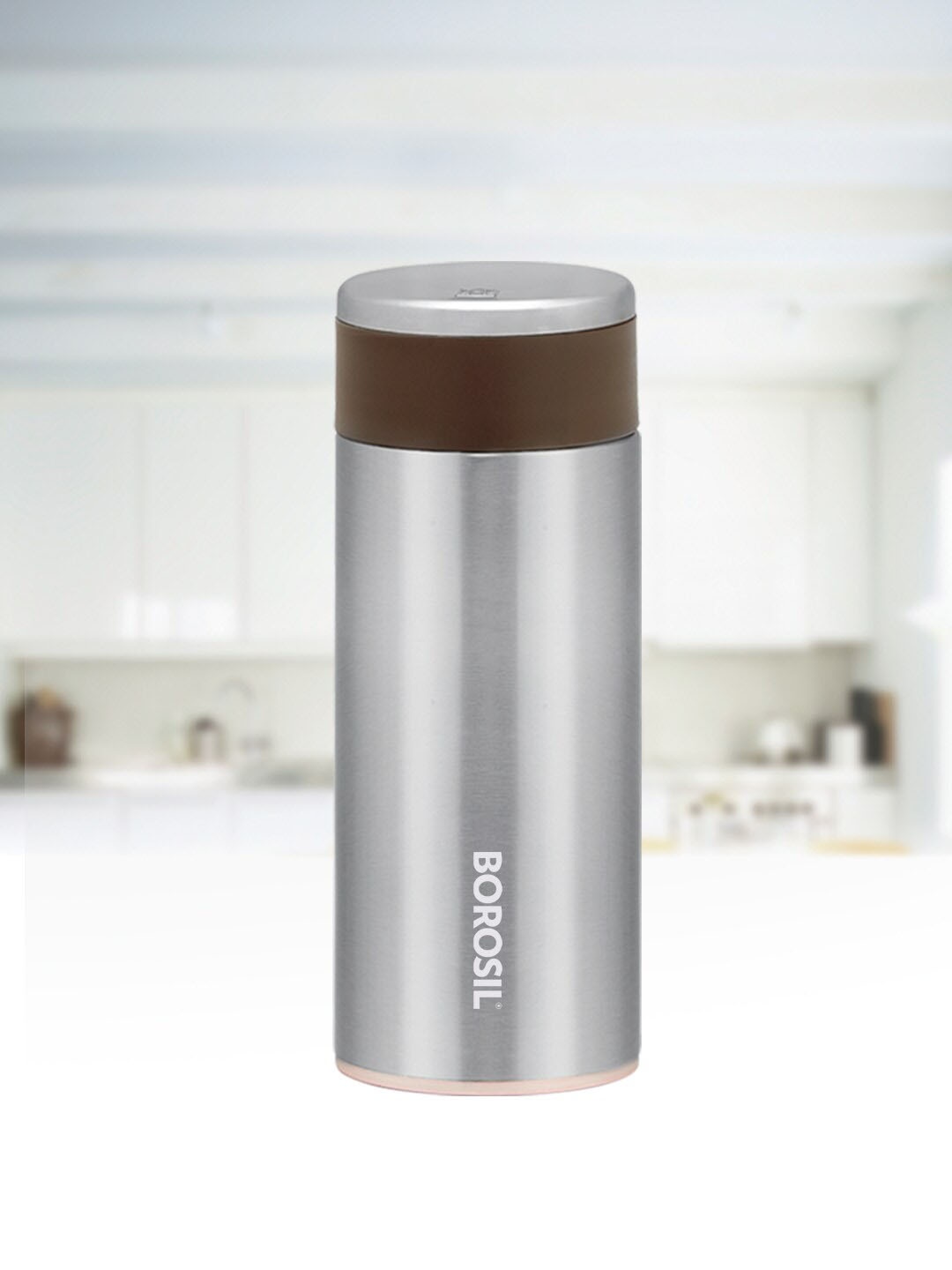 

BOROSIL Travelsmart Vacuum Insulated Flask Water Bottle 200ml, Steel
