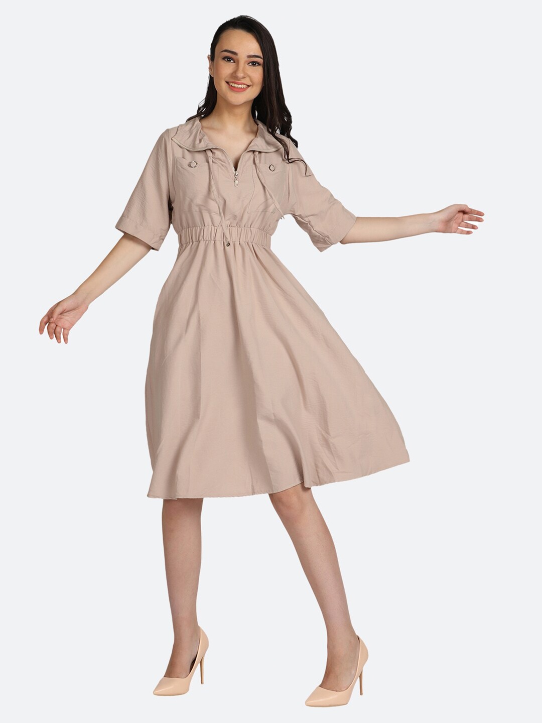 

BOLDMISS Khaki Dress