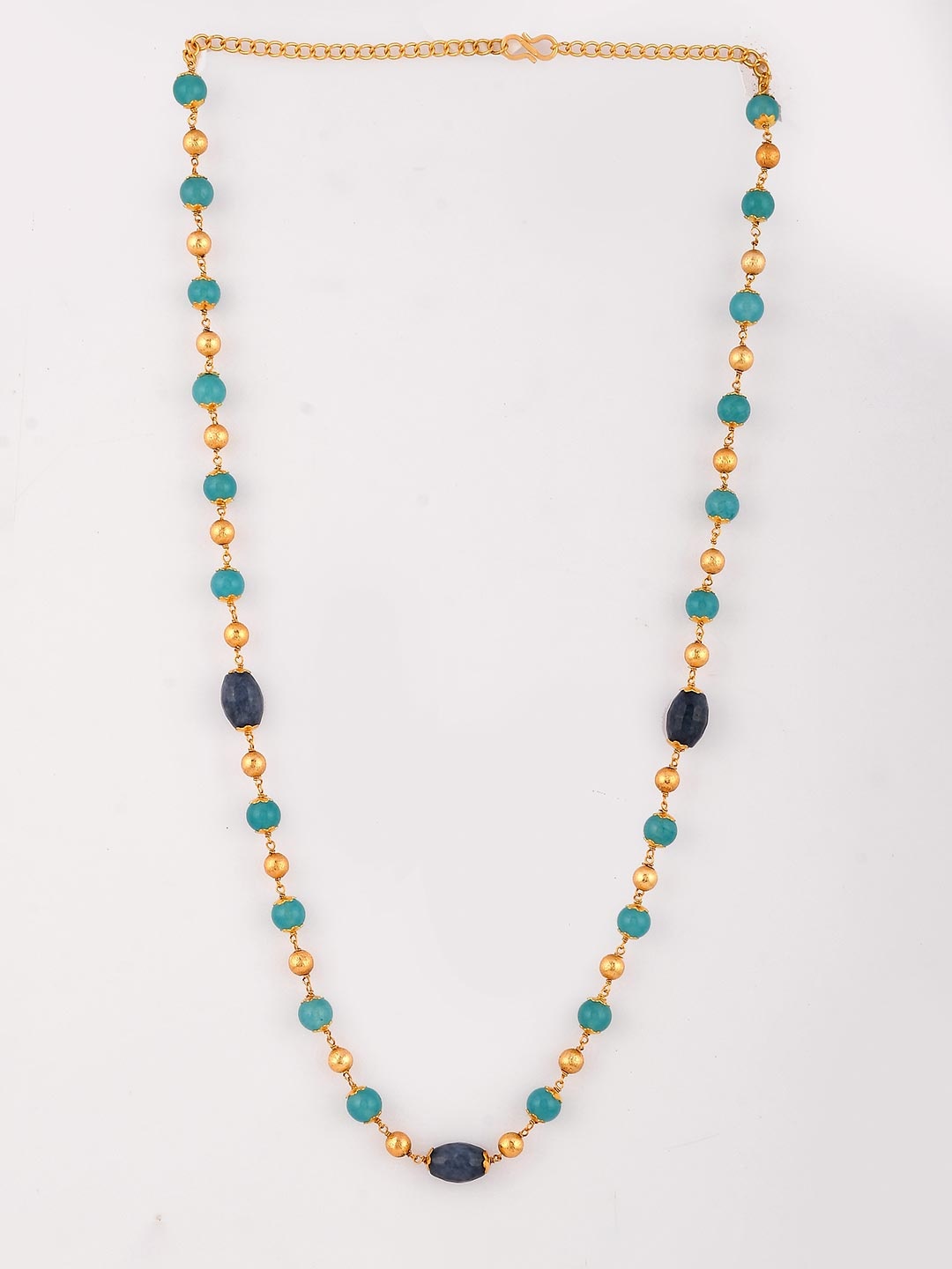 

DASTOOR Gold-Toned & Blue Brass Gold-Plated Necklace