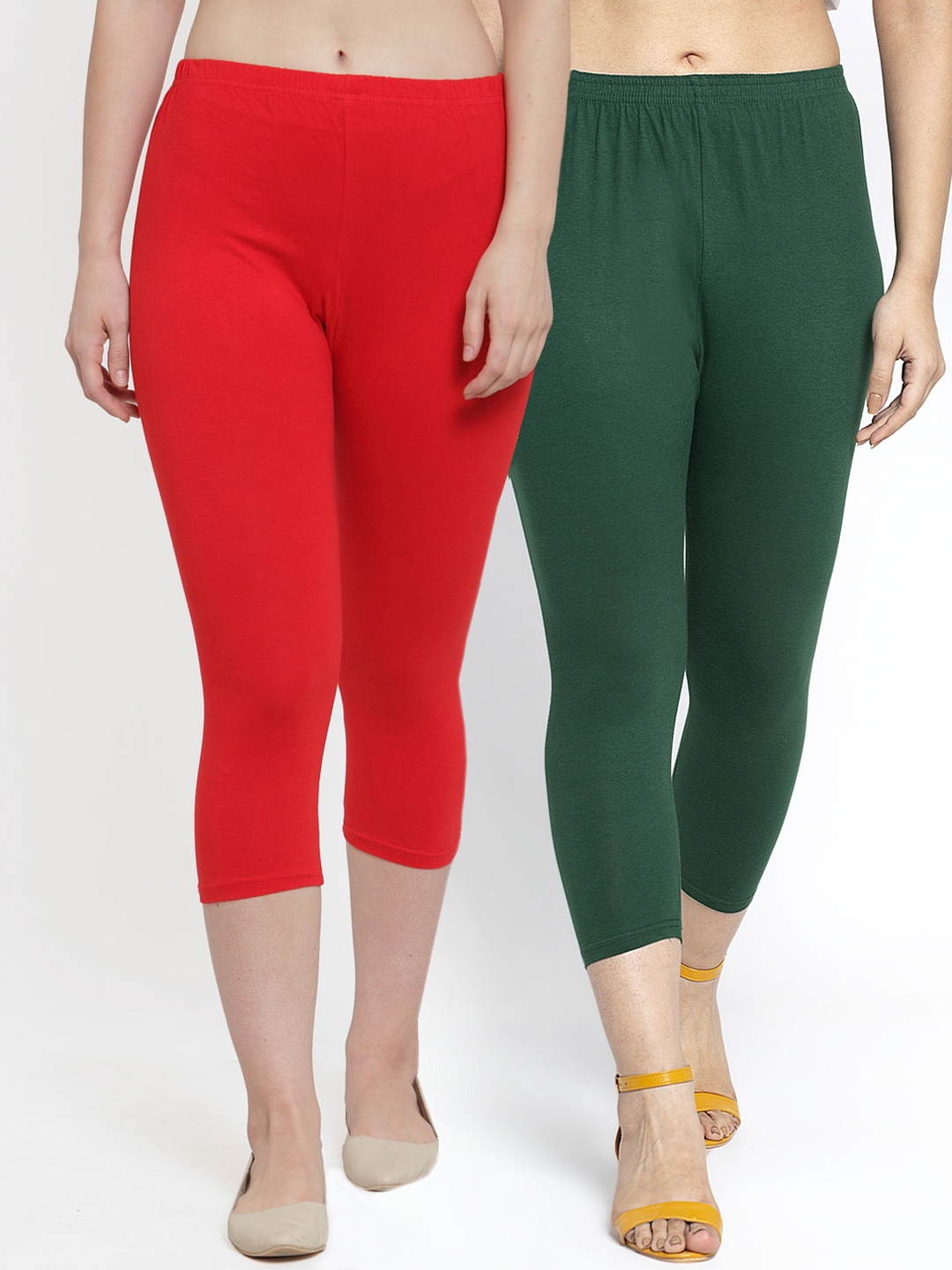 

Jinfo Women Red Capris