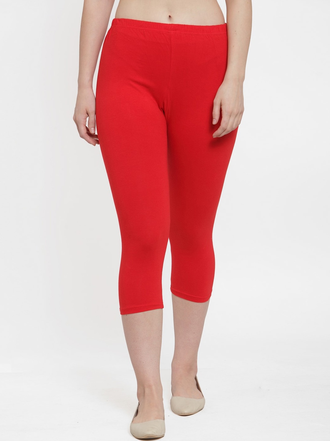 

Jinfo Women Red Capris