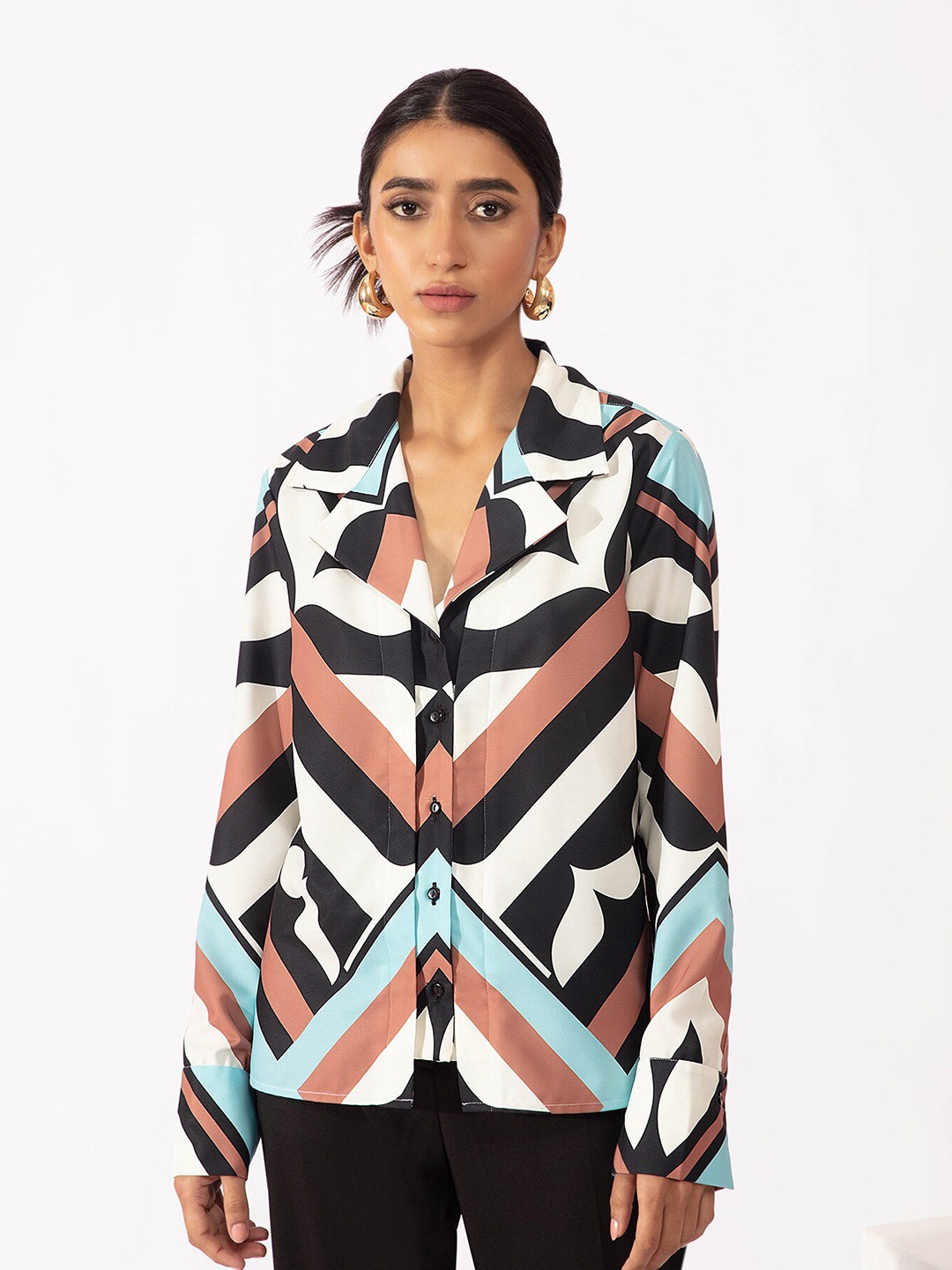 20Dresses Women Multicoloured Printed Casual Shirt, Multi