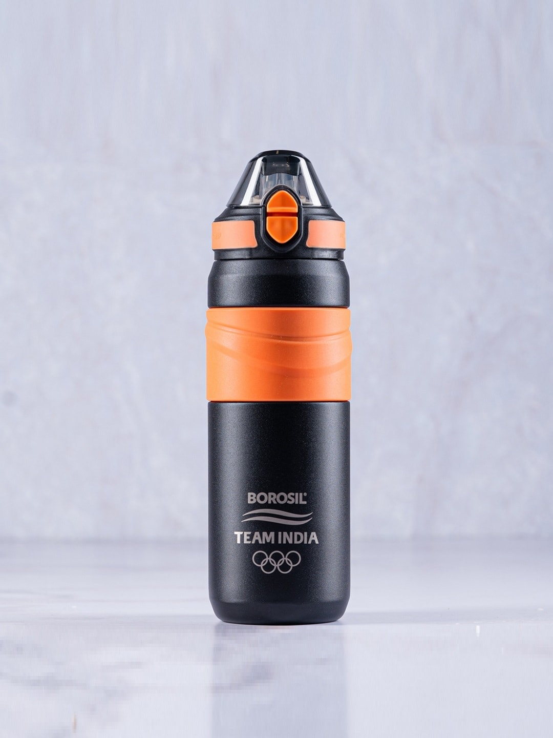 

BOROSIL Adventure Steel Double Wall Insulated Flask Water Bottle 560ml, Black