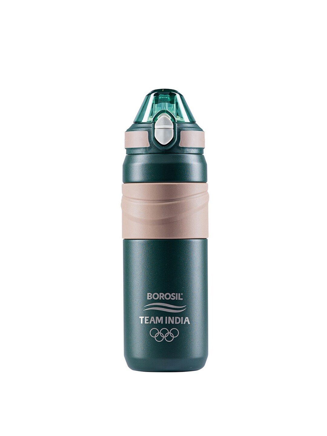 

BOROSIL Adventure Steel Double Wall Insulated Flask Water Bottle 560ml, Green