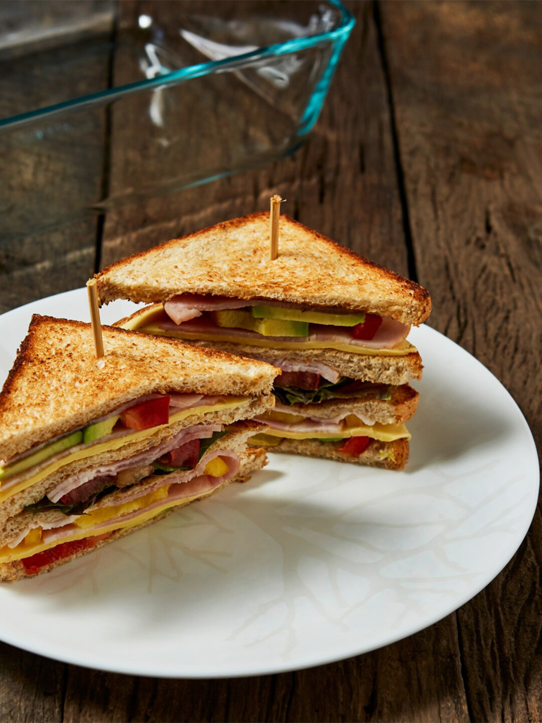 

Corelle asia collection gold series White Set Of 6 Floral Printed Glossy Plates