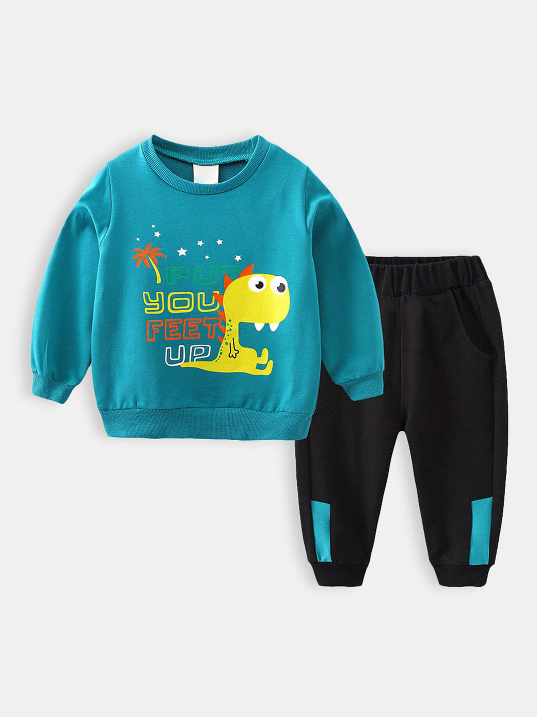 

Hopscotch Boys Blue and Black Jogger Set