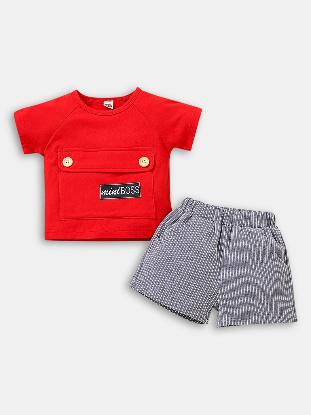 

Hopscotch Boys Red & Grey Clothing Set