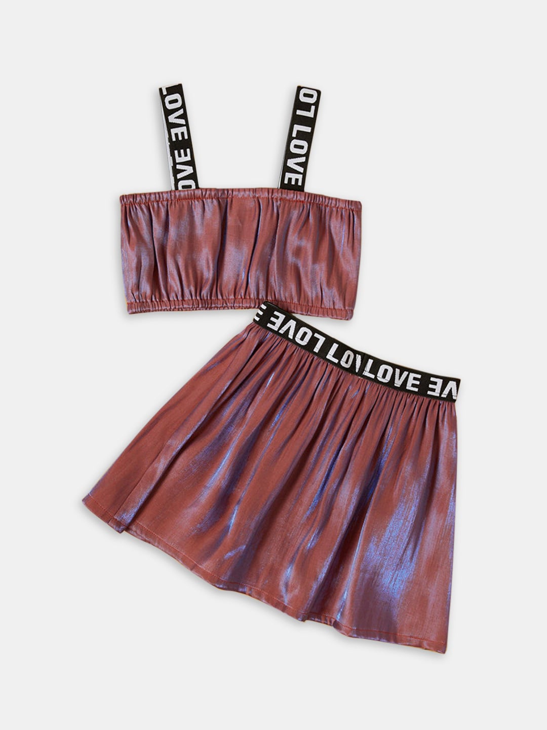 

Hopscotch Girls Red & Black Top with Skirt