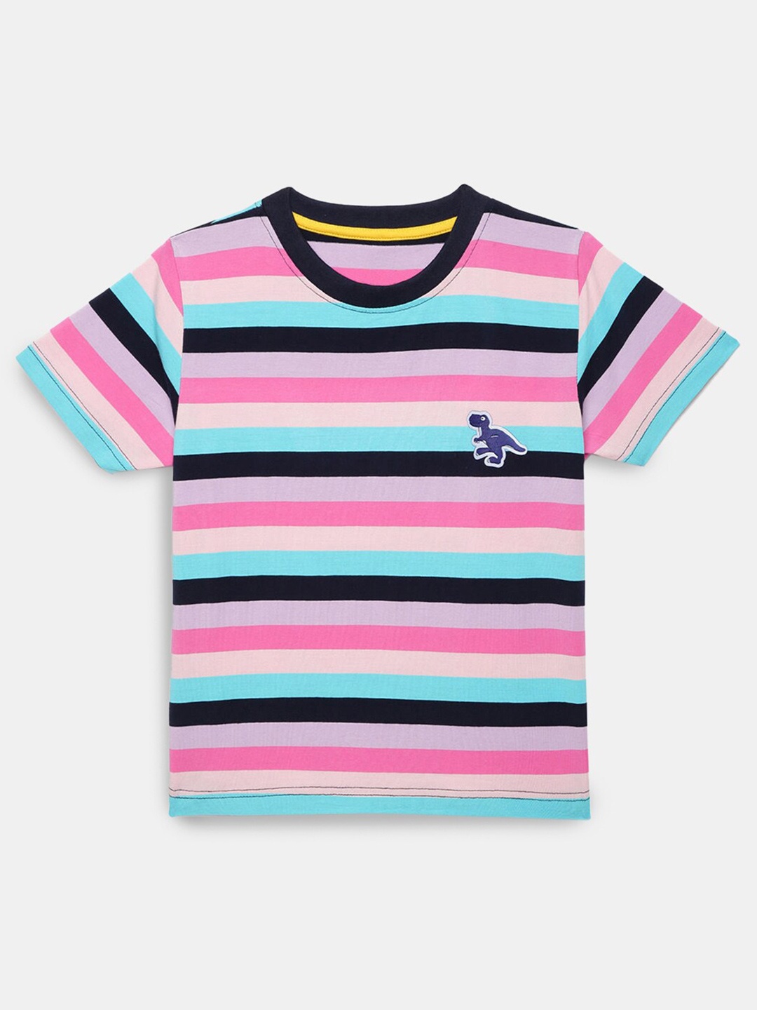 

Hopscotch Boys Multicoloured Striped T-shirt, Multi