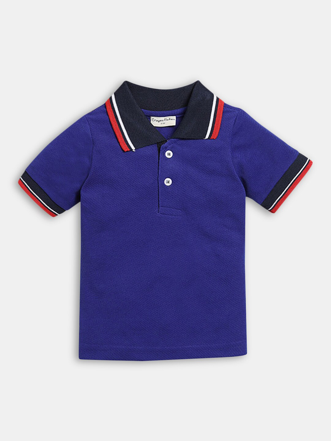 

Hopscotch Boys Blue Polo Collar T-shirt