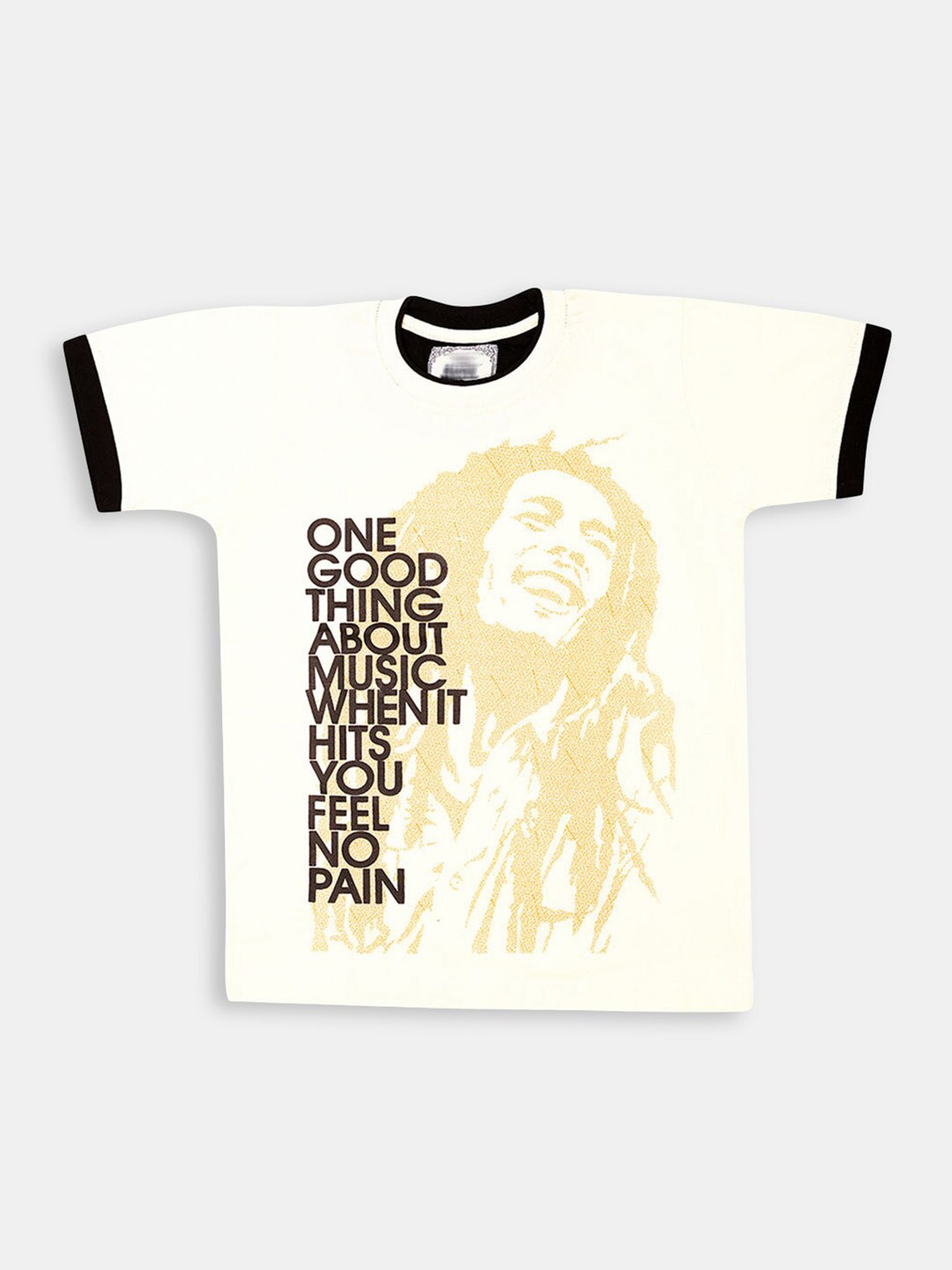 

Hopscotch Boys Yellow Printed T-shirt
