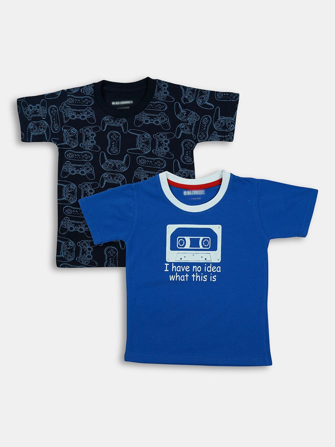 

Hopscotch Pack Of 2 Boys Blue Printed T-shirt