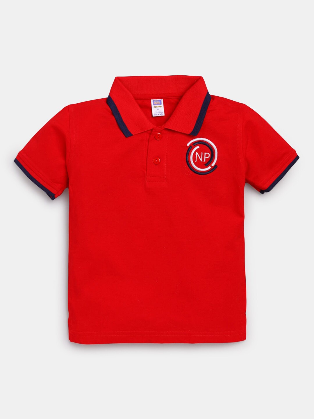 

Hopscotch Boys Red Polo Collar T-shirt