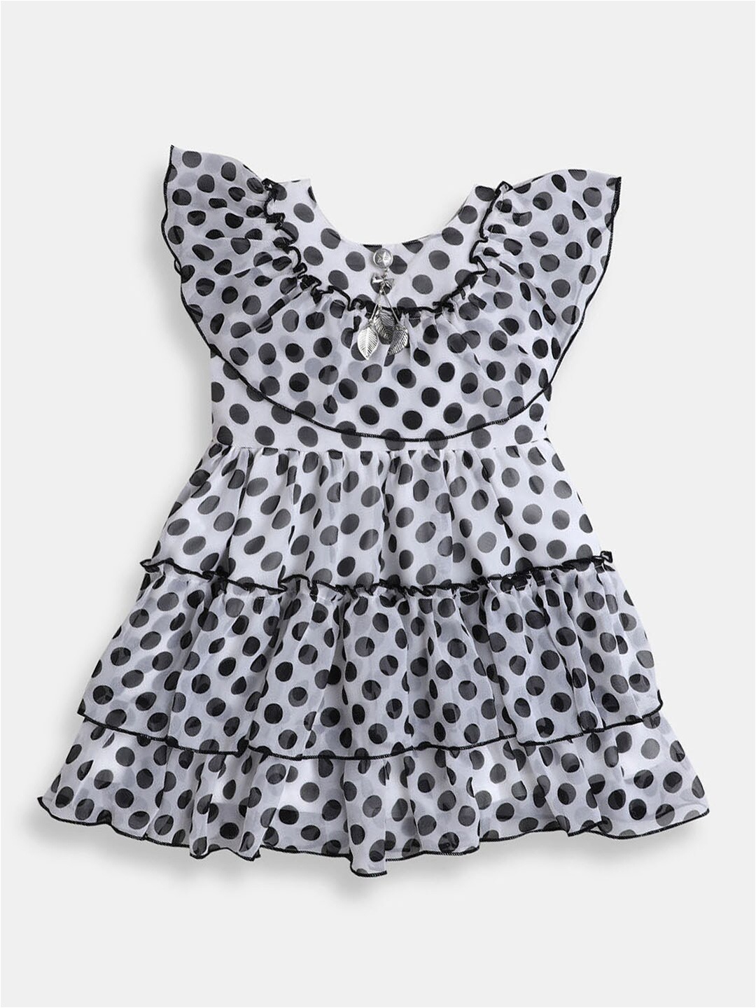 

Hopscotch Girls White & Black Dress