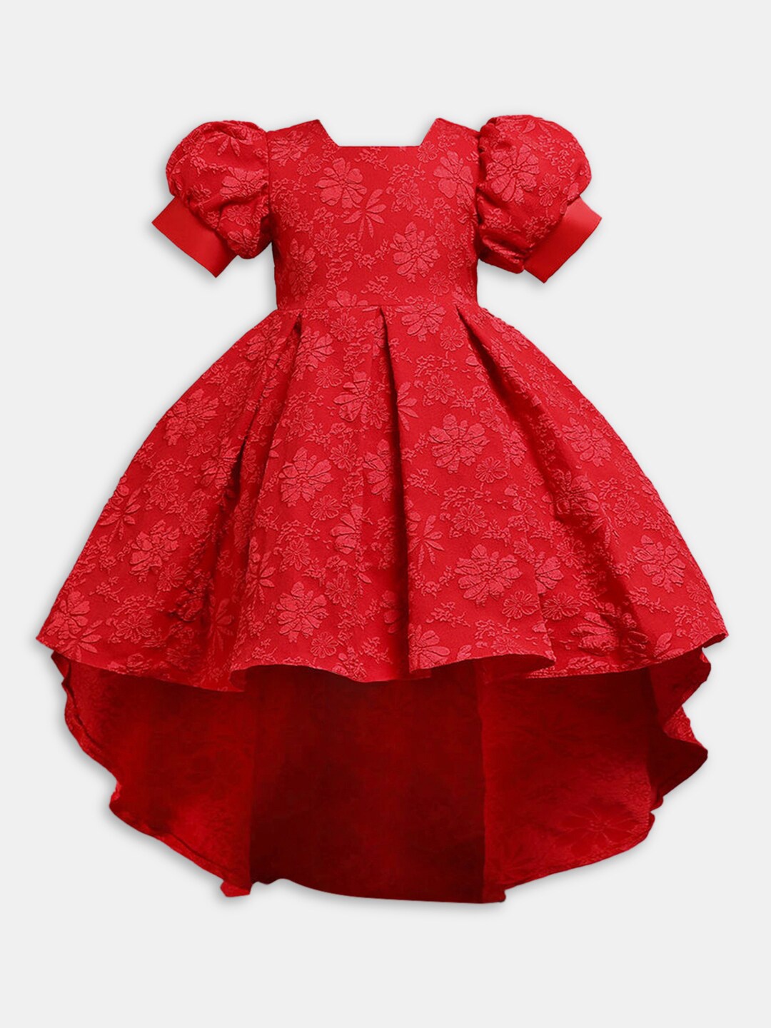 

Hopscotch Girls Red Floral Fit & Flare Party Dress