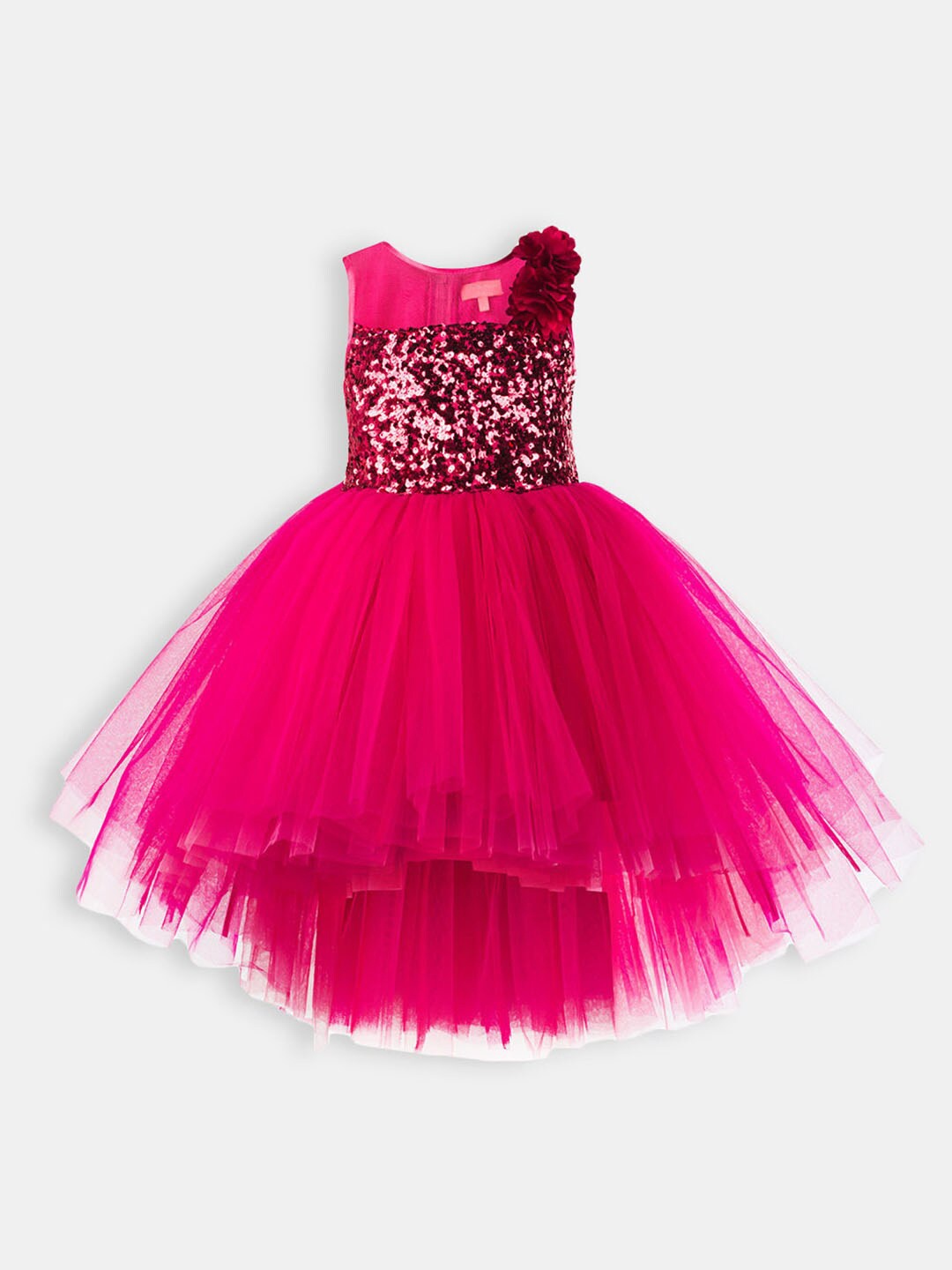 

Hopscotch Girls Pink Embellished Dress