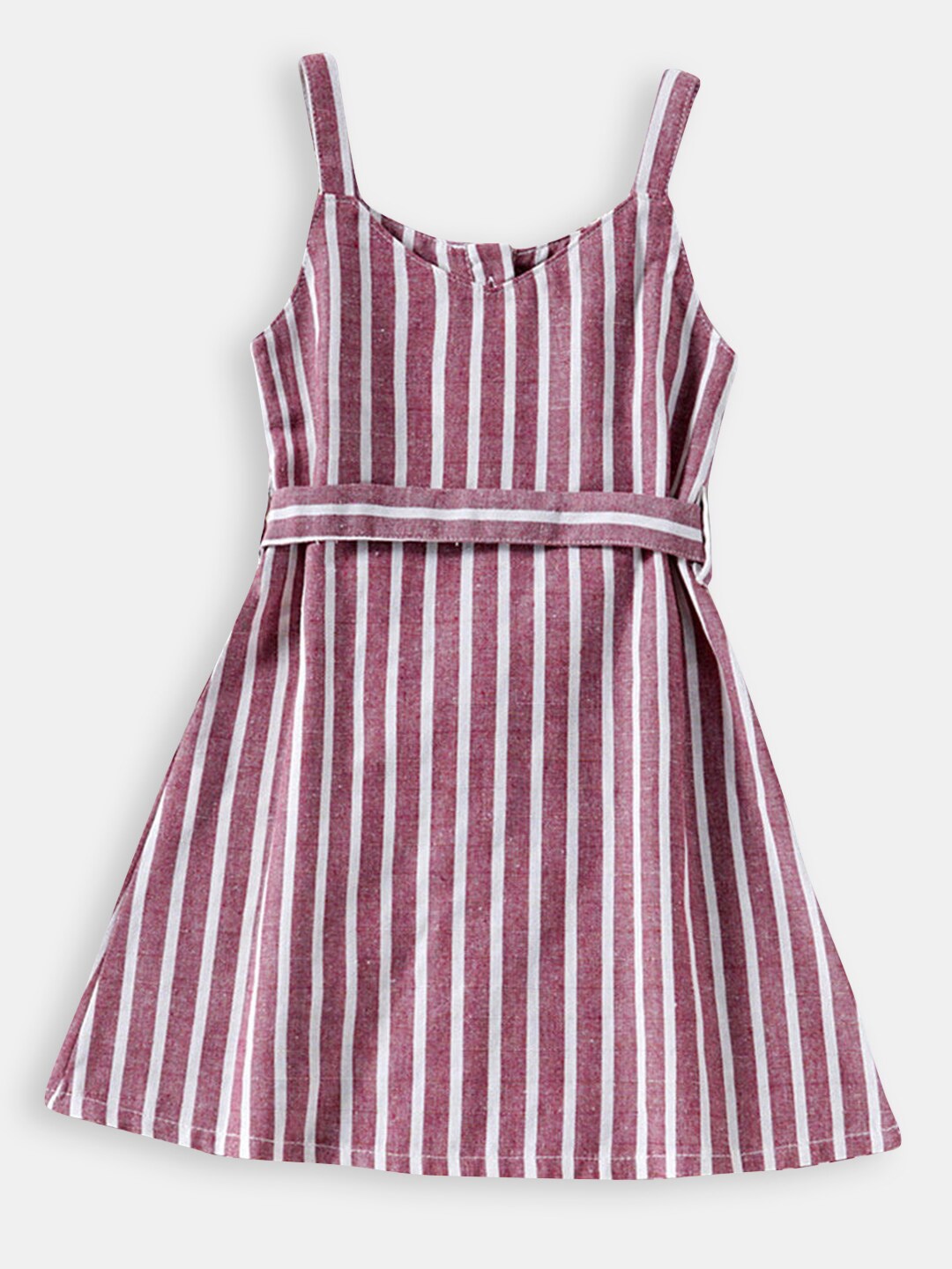 

Hopscotch Girls Purple Striped Dress