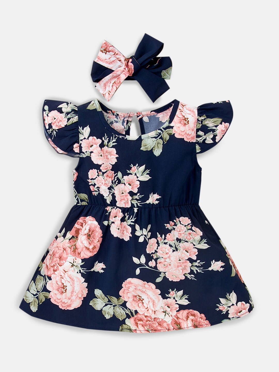 

Hopscotch Blue Floral Dress with Headband