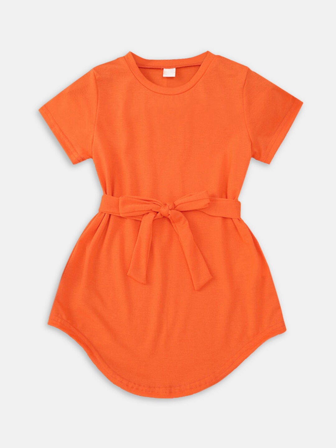 

Hopscotch Girls Orange Drop-Waist Dress