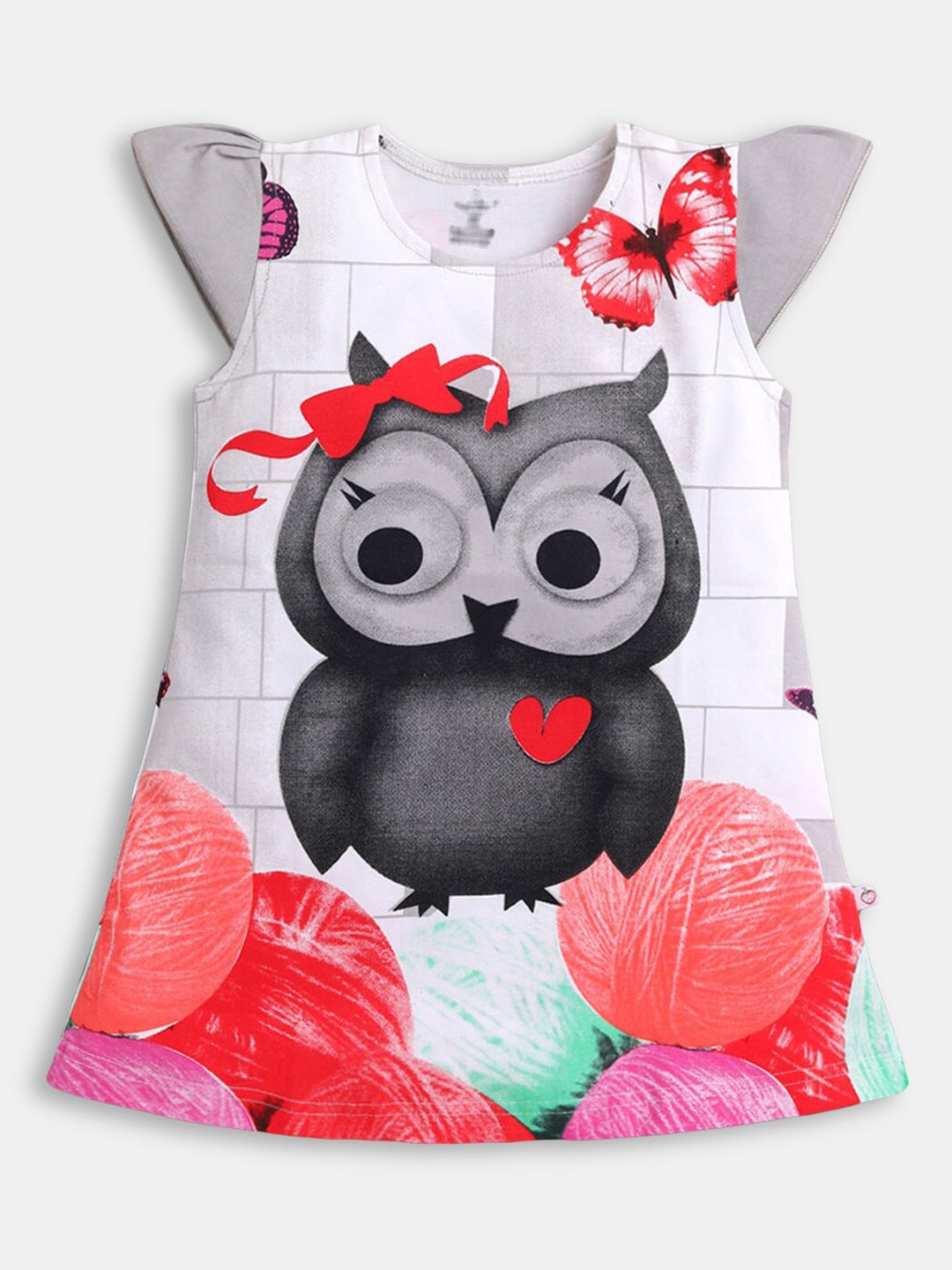 

Hopscotch Girls Pink Floral Pure Cotton A-Line Dress