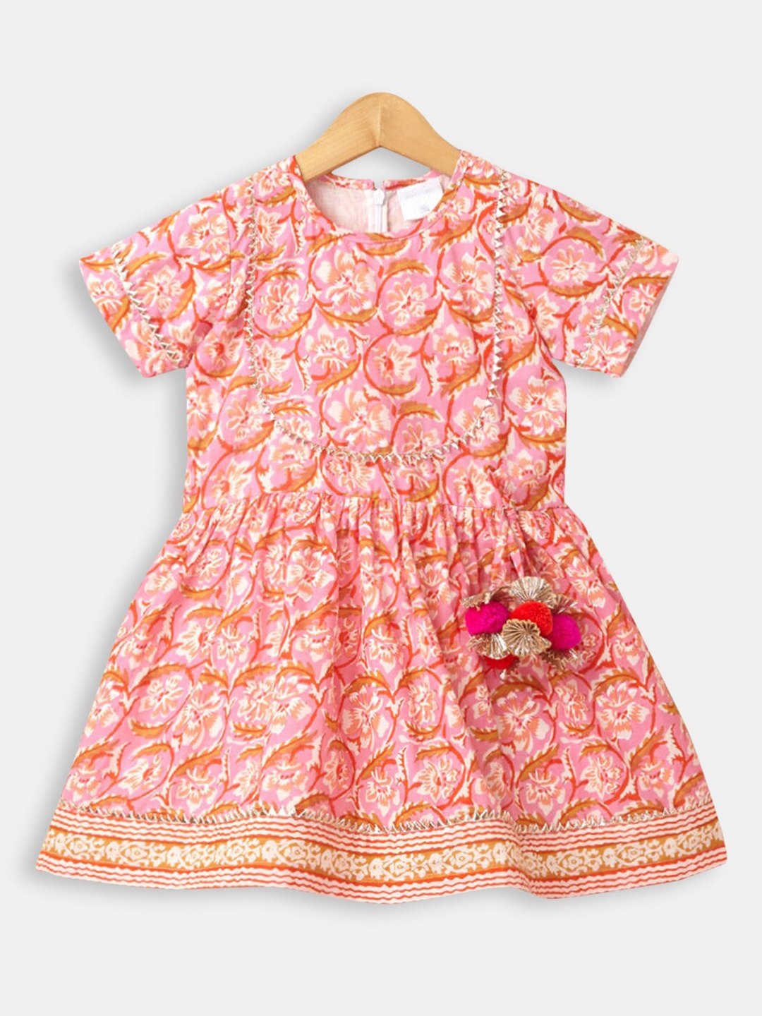 

Hopscotch Girls Pink Floral Dress