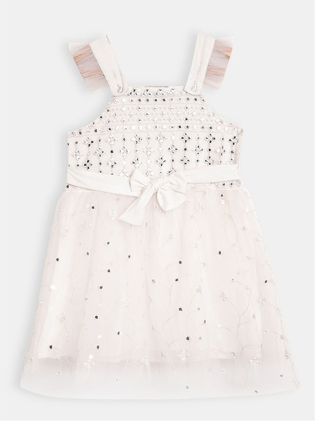 

Hopscotch Girls White Peplum Dress