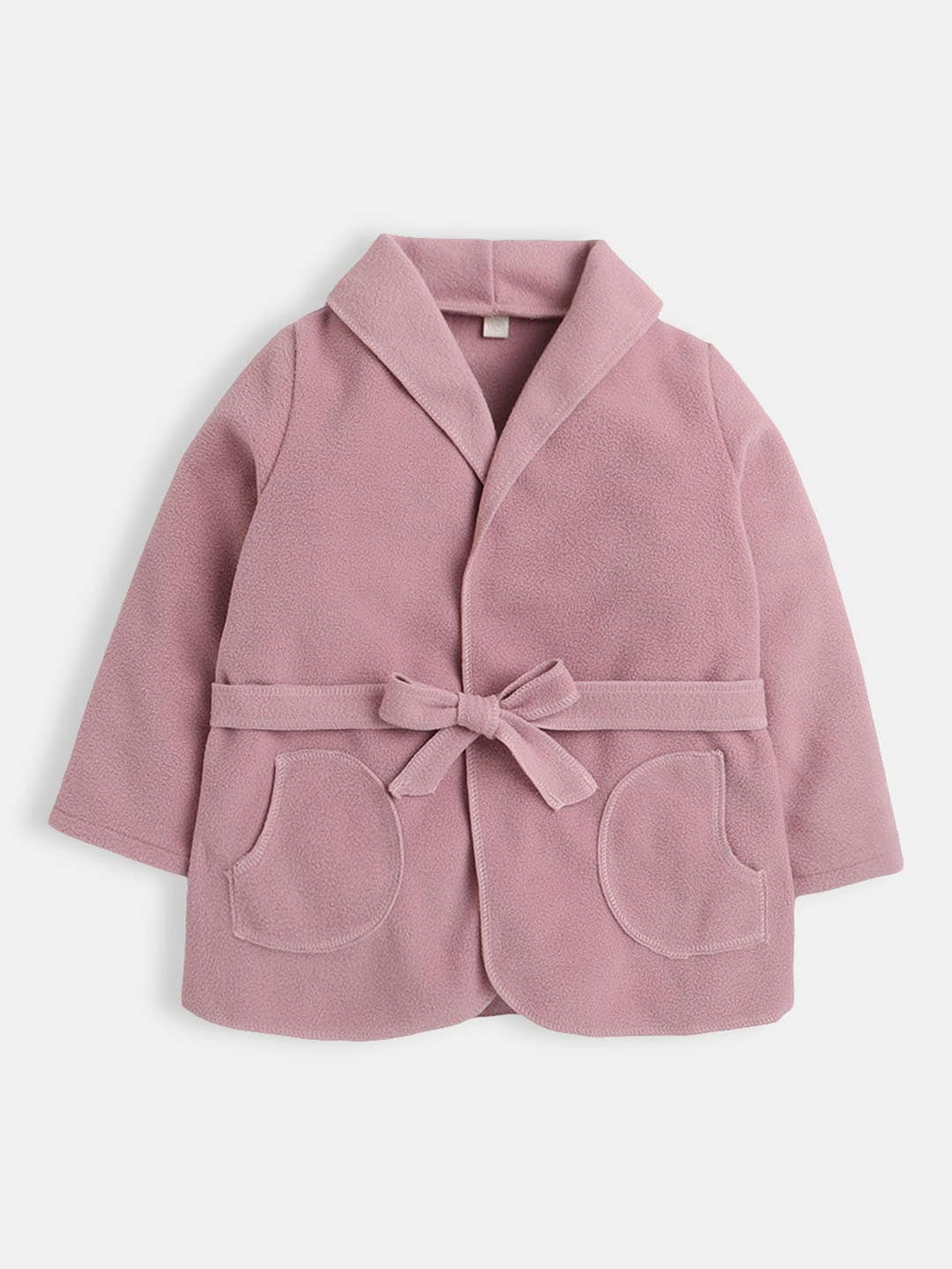 

Hopscotch Girls Pink Solid Cotton Pea Coats