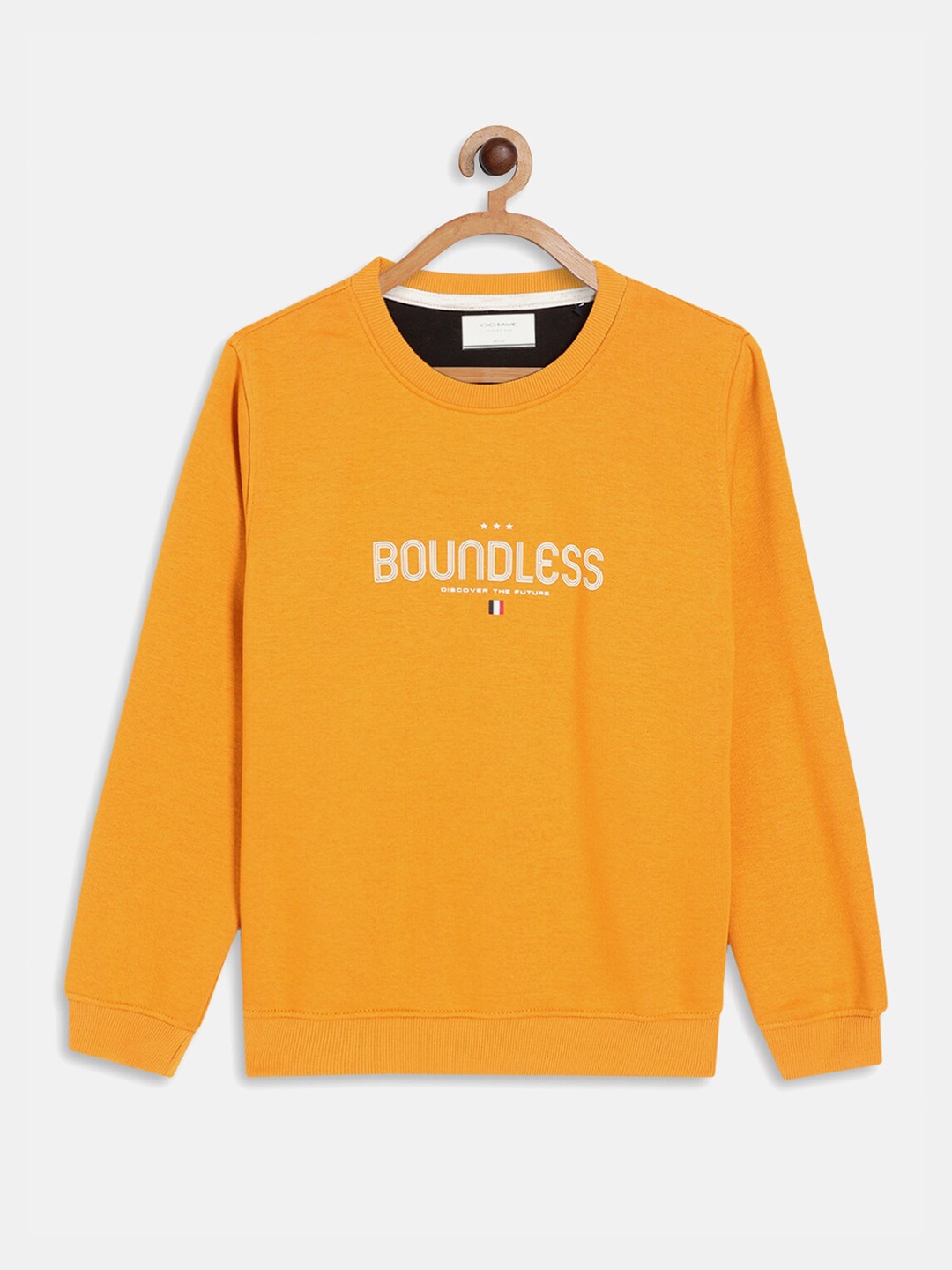 

Octave Boys Yellow Printed Sweatshirt