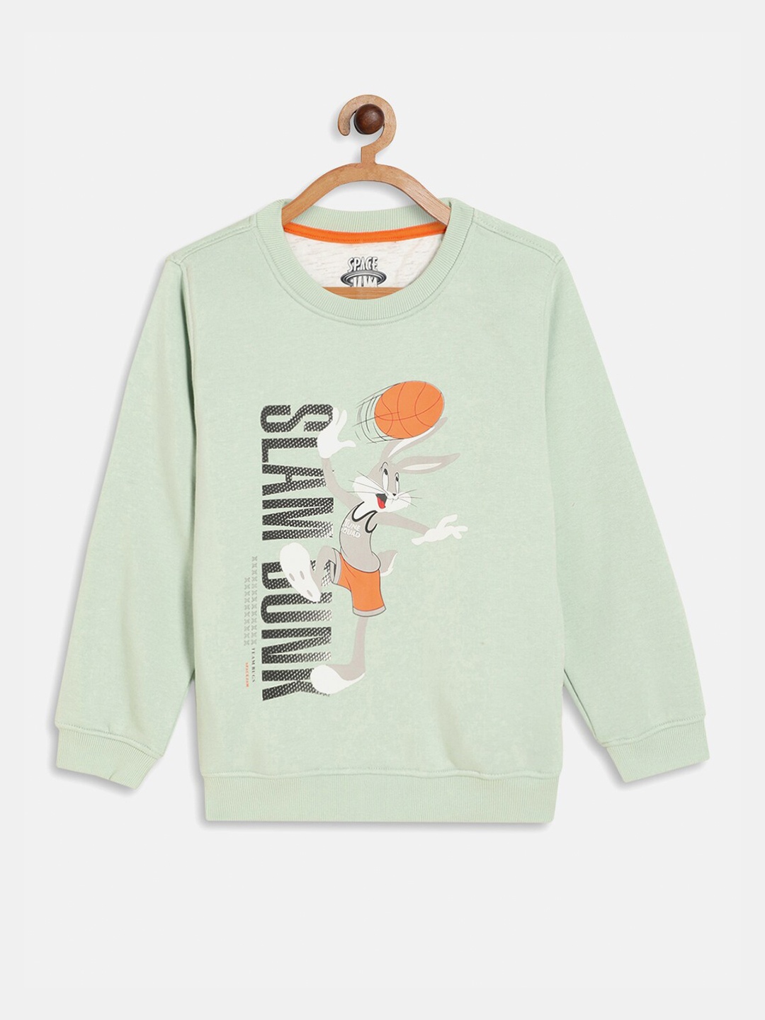 

Octave Boys Misty Green Printed Sweatshirt