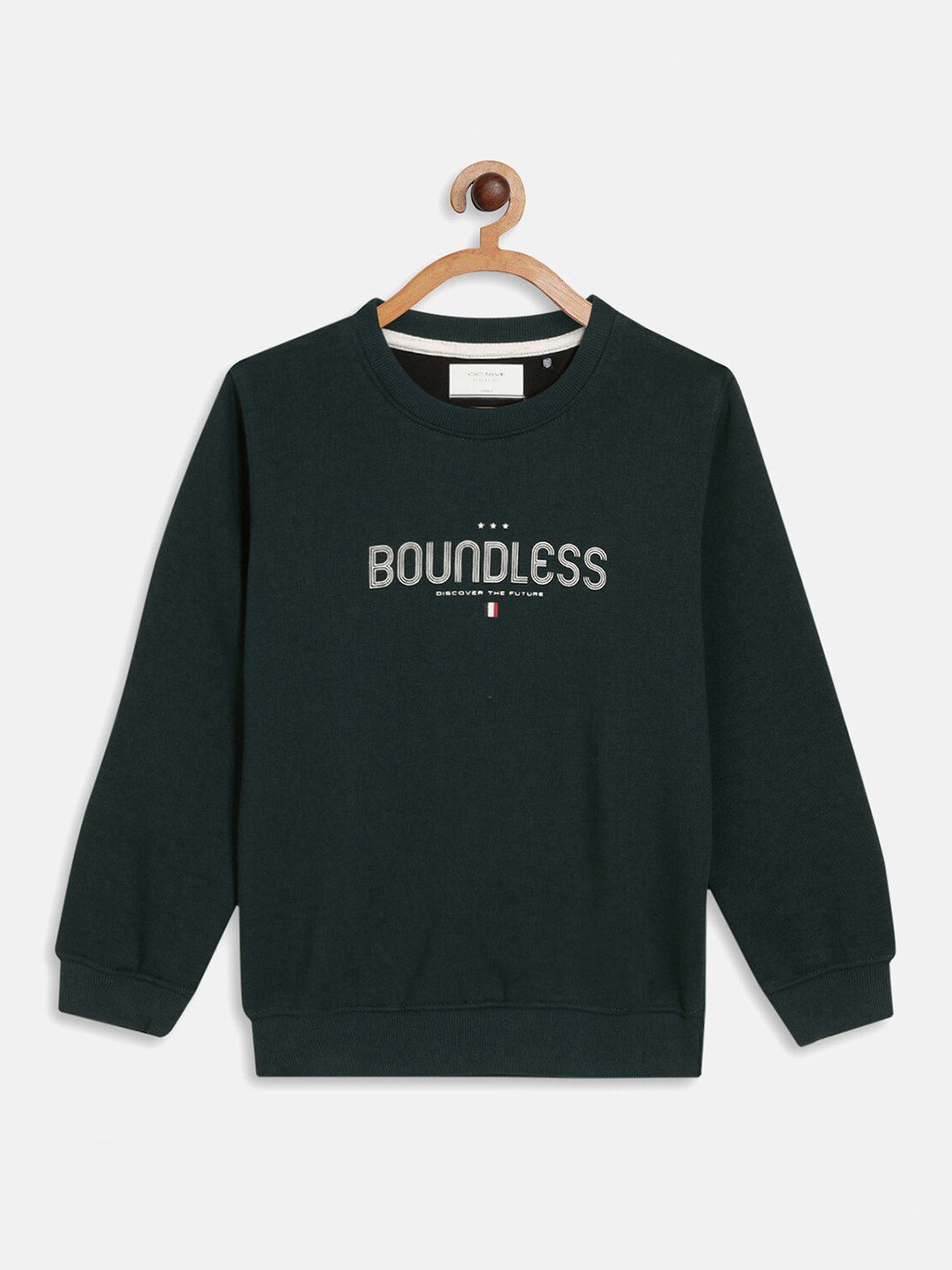 

Octave Boys Green Printed Sweatshirt