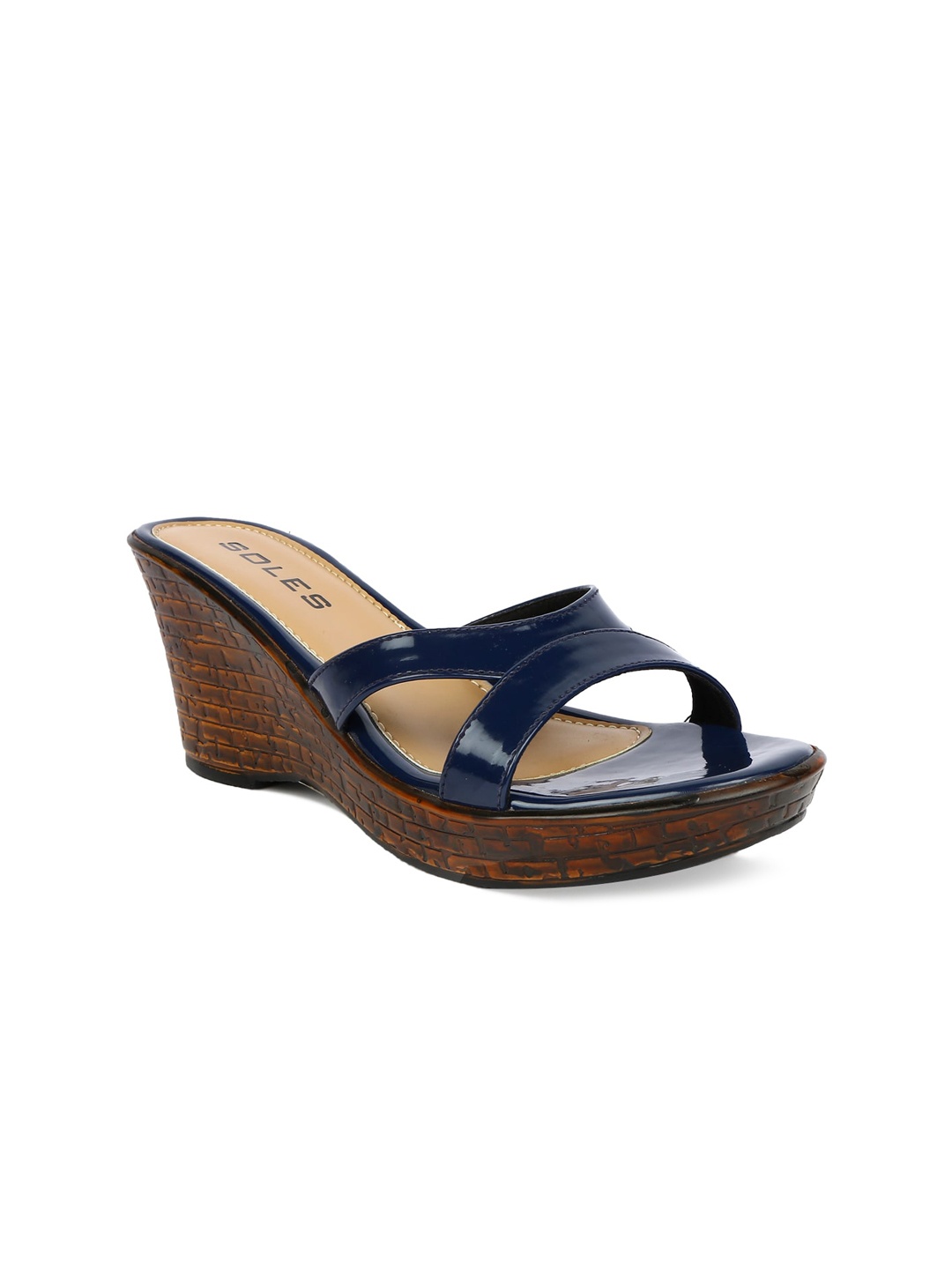 

SOLES Blue Wedge Sandals