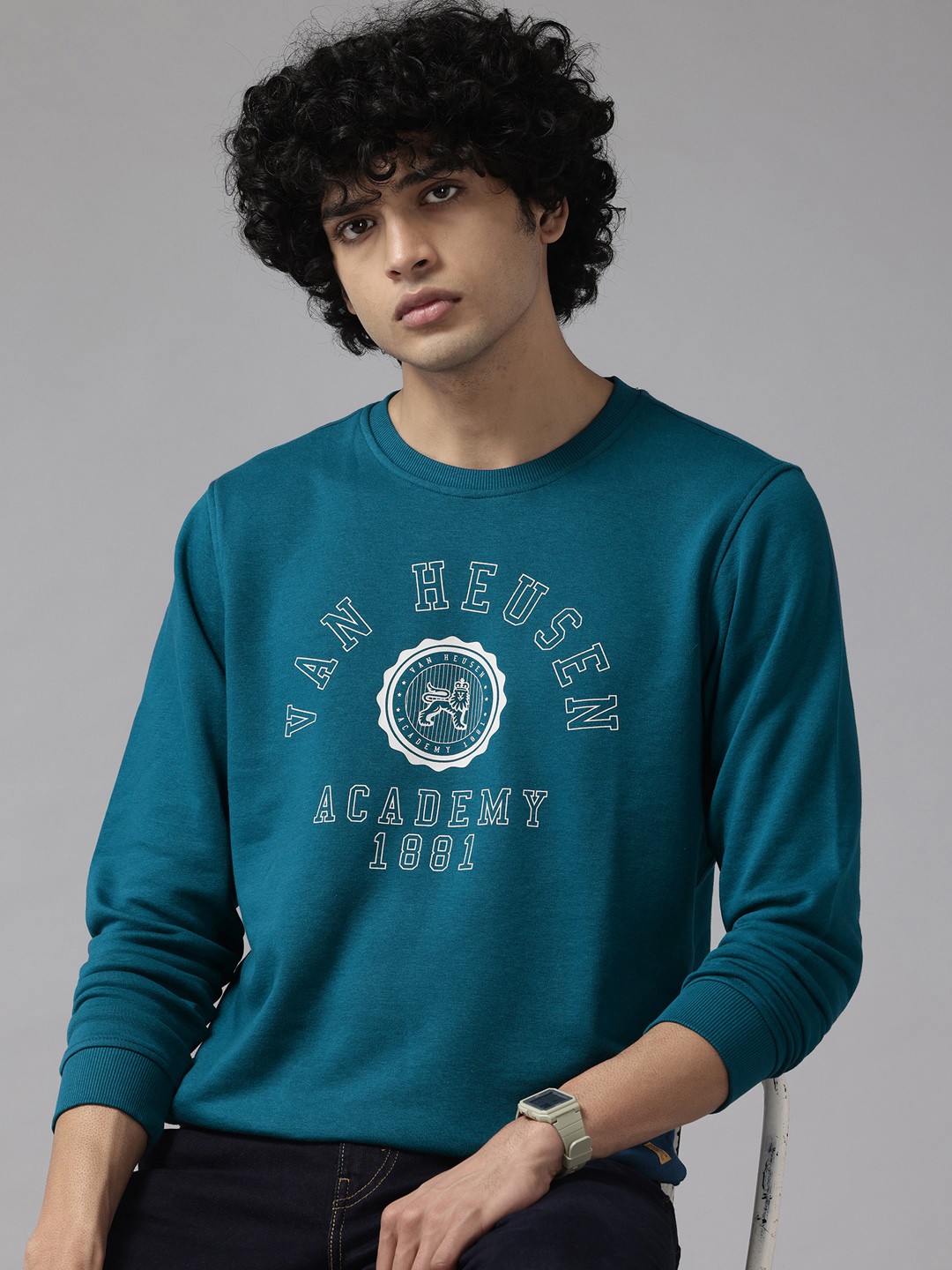 

Van Heusen Sport Typography Printed Sweatshirt, Teal