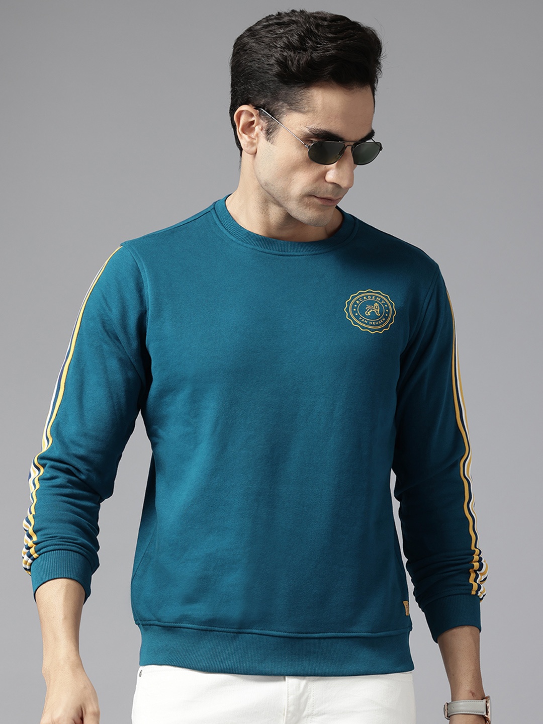 

Van Heusen Sport Round Neck Pullover Sweatshirt, Blue
