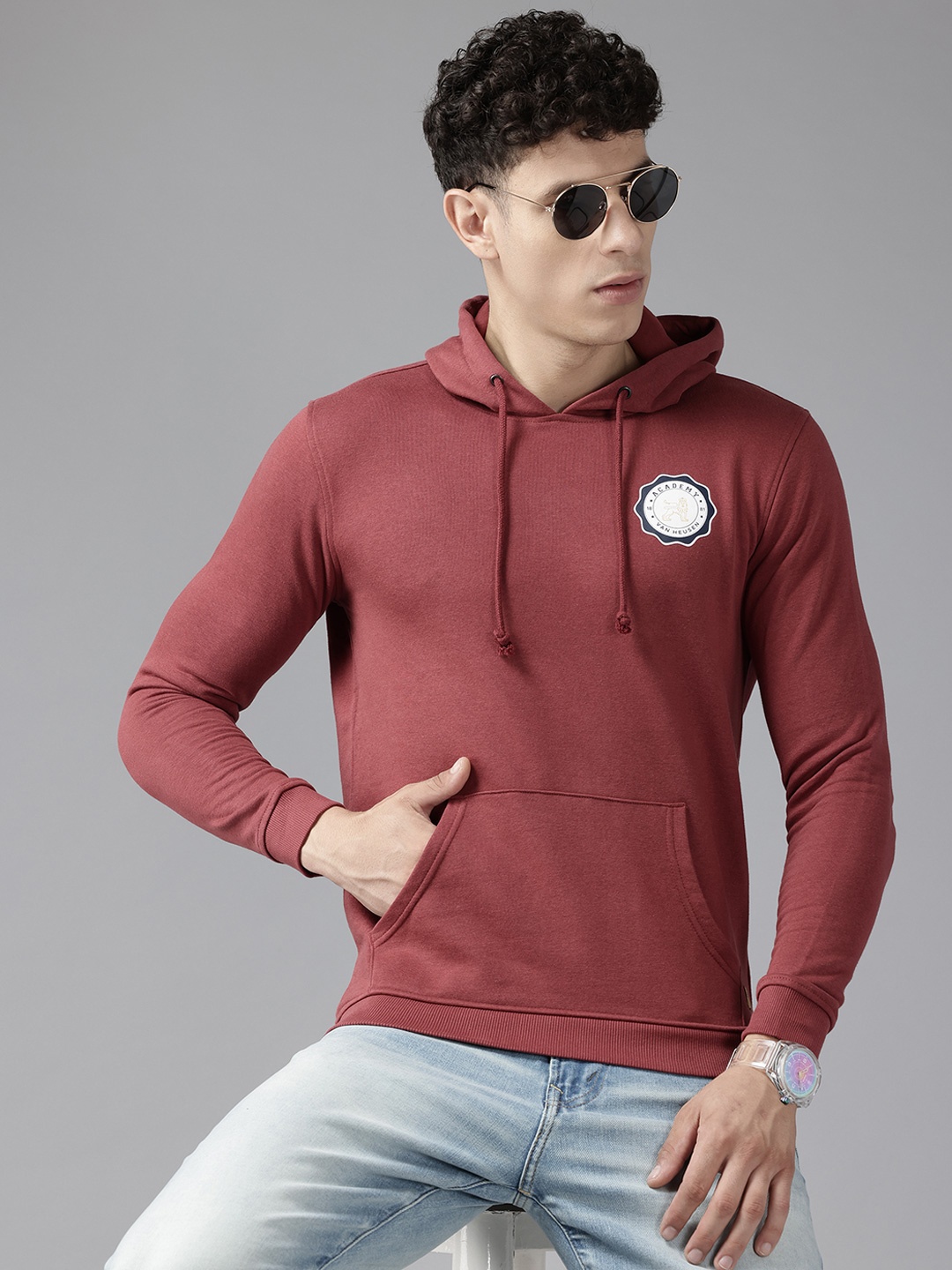 

Van Heusen Sport Pullover Hooded Sweatshirt, Maroon