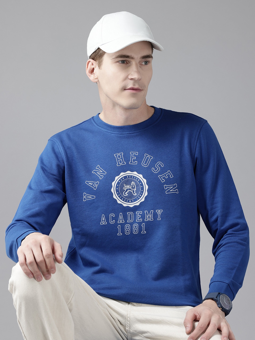 

Van Heusen Sport Typography Printed Sweatshirt, Blue