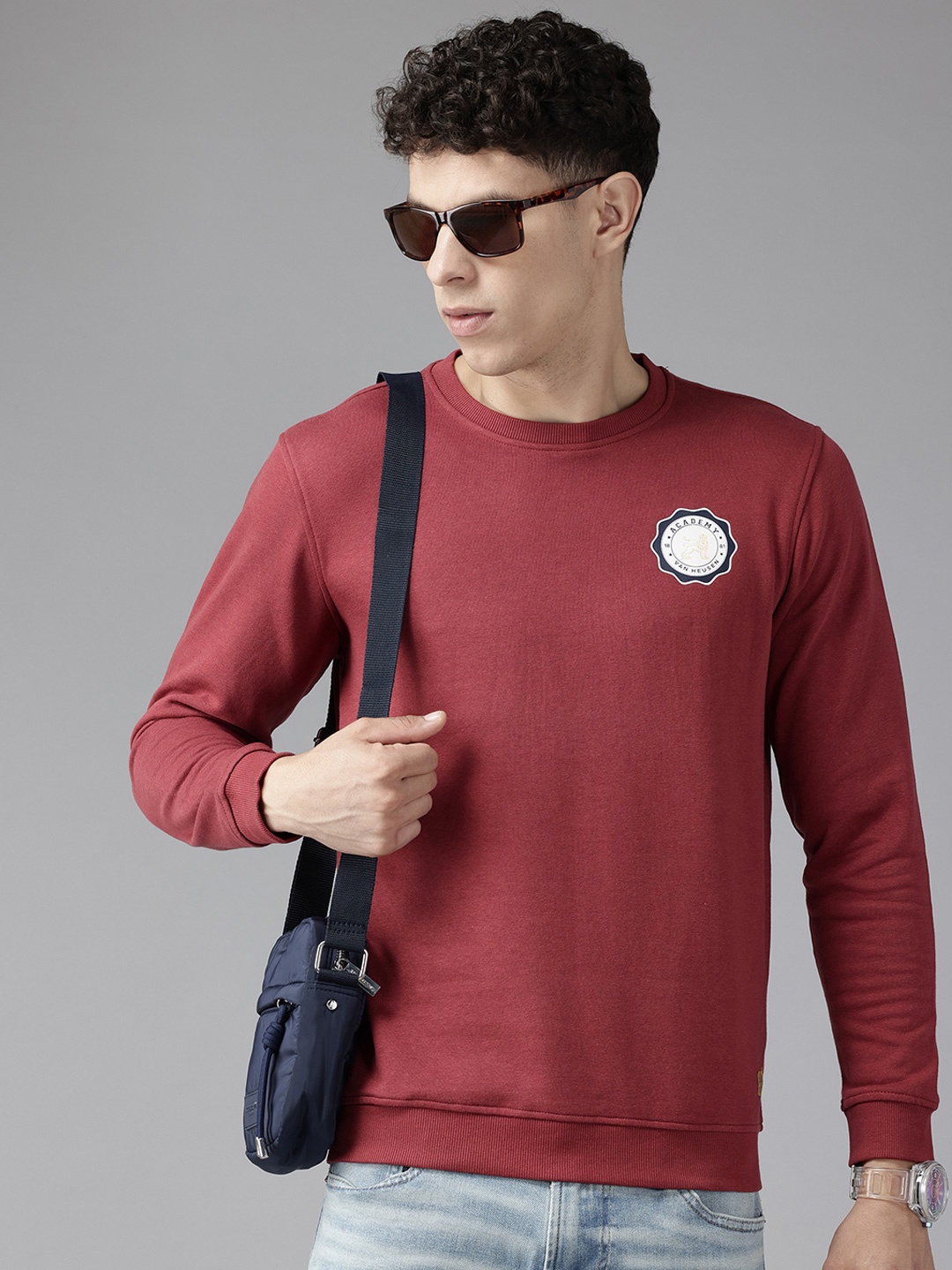 

Van Heusen Sport Long Sleeves Pullover Sweatshirt, Maroon