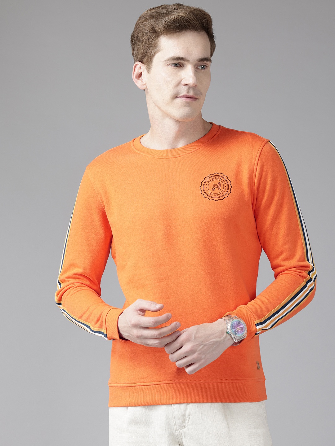 

Van Heusen Sport Stripe Detail Sweatshirt, Orange