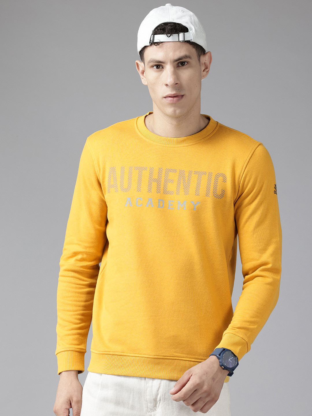 

Van Heusen Sport Slim-Fit Typography Print Sweatshirt, Yellow